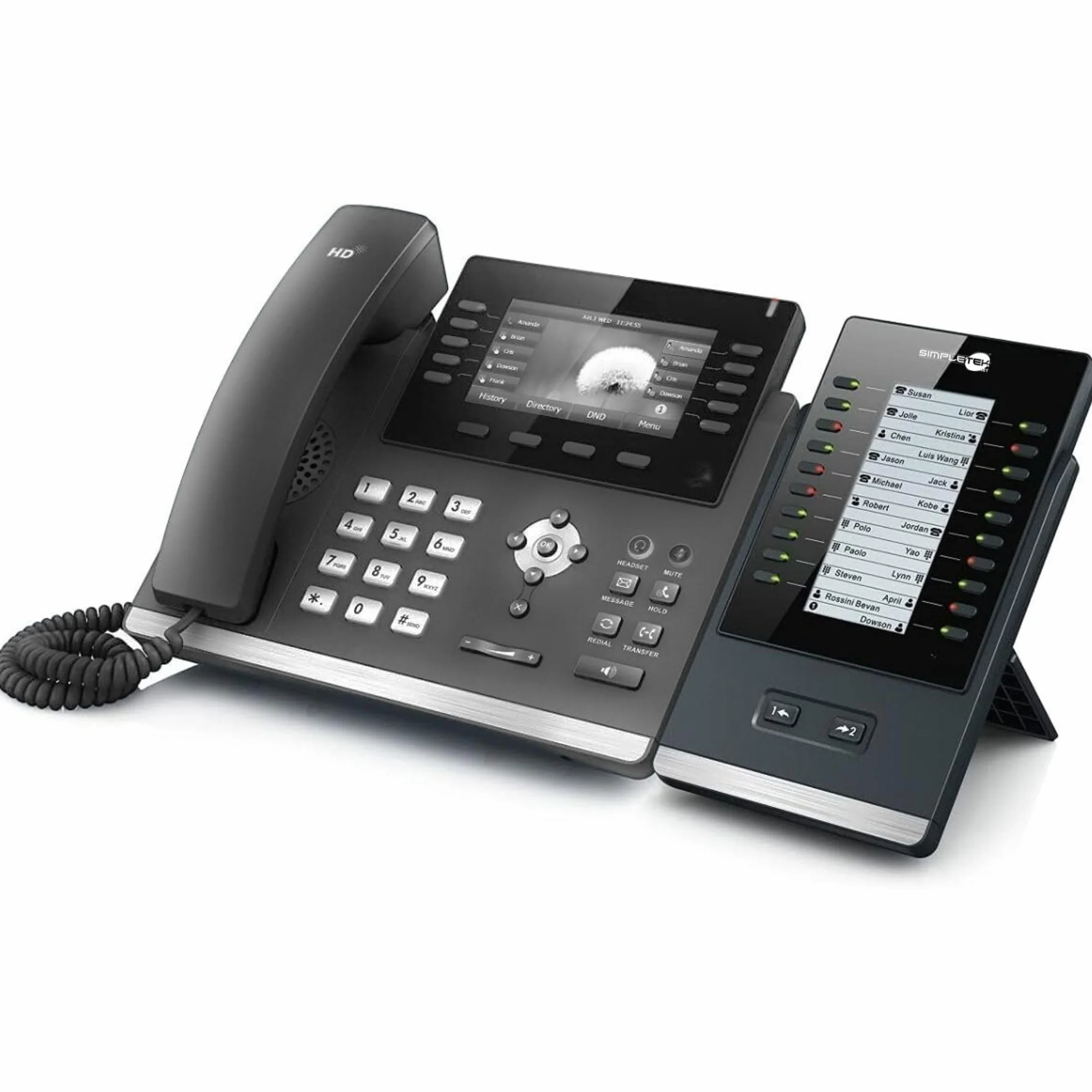 SIMPLETEK - Moduł rozszerzający kompatybilny z Yealink SIP-T46 i SIP-T48 | 40 programowalnych funkcji, podświetlany wyświetlacz (odnowiony)