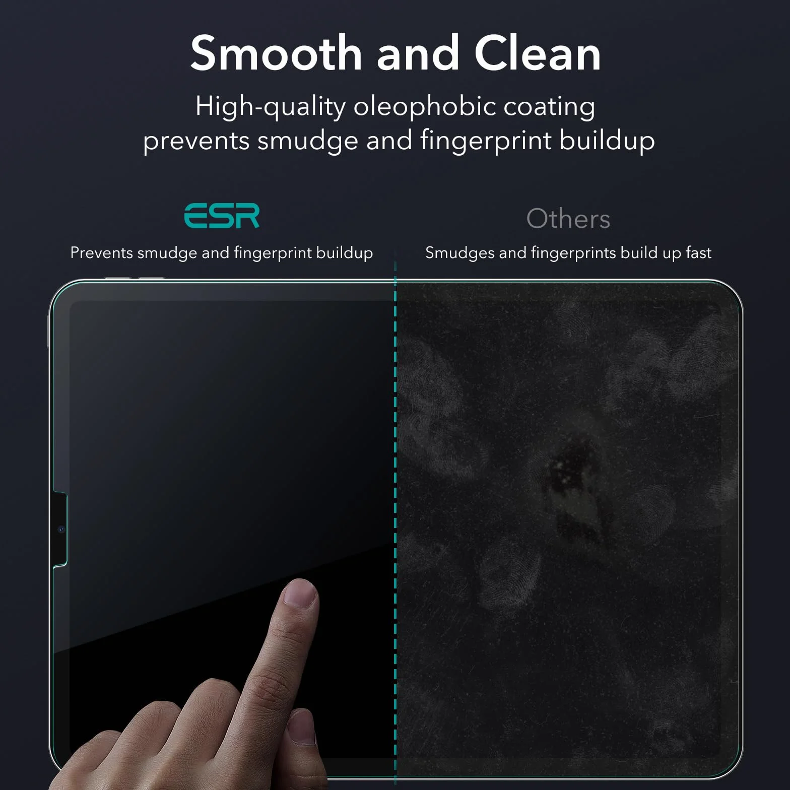 ESR 2-pak osłon ekranu do iPad Pro 12,9 (2022/2021/2020/2018) szkło hartowane z tacką