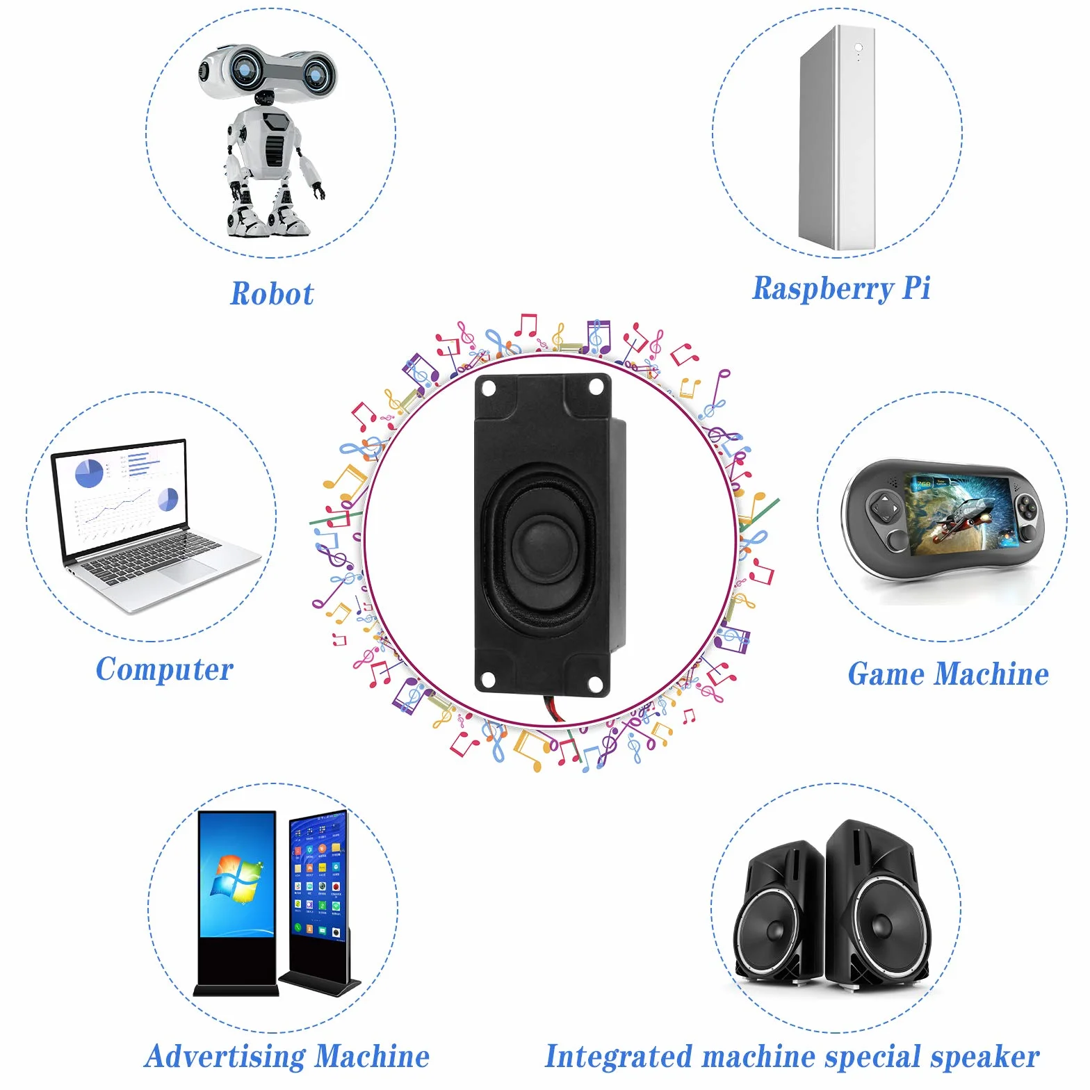 Głośnik 4 szt. 3 W 8 omów mini głośnik 8 omów 3 w głośnik Micro Linksys HDMI głośnik do małych projektów elektronicznych maszyn reklamowych monitory telewizorów LCD czarny