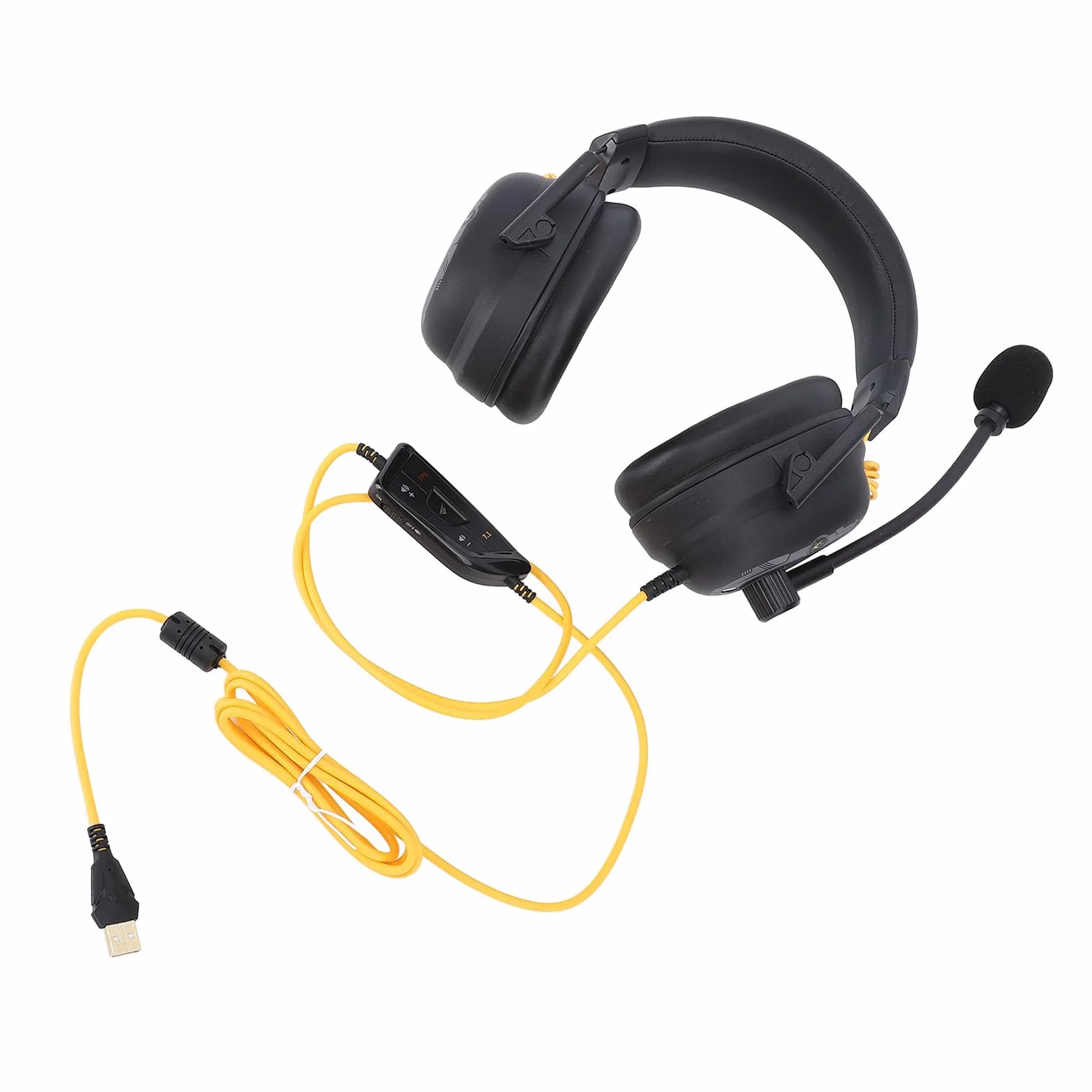 Jiawu HiFi -Surround -sound Gaming Zestaw Słuchawkowy z Mikrofonem Tłumienia Szumu i Niestandardowym Oprogramowaniem do Efektu Dźwięku dla Spersonalizowanych wrażeń z Słuchawkami Słuchawek dla (BLACK)