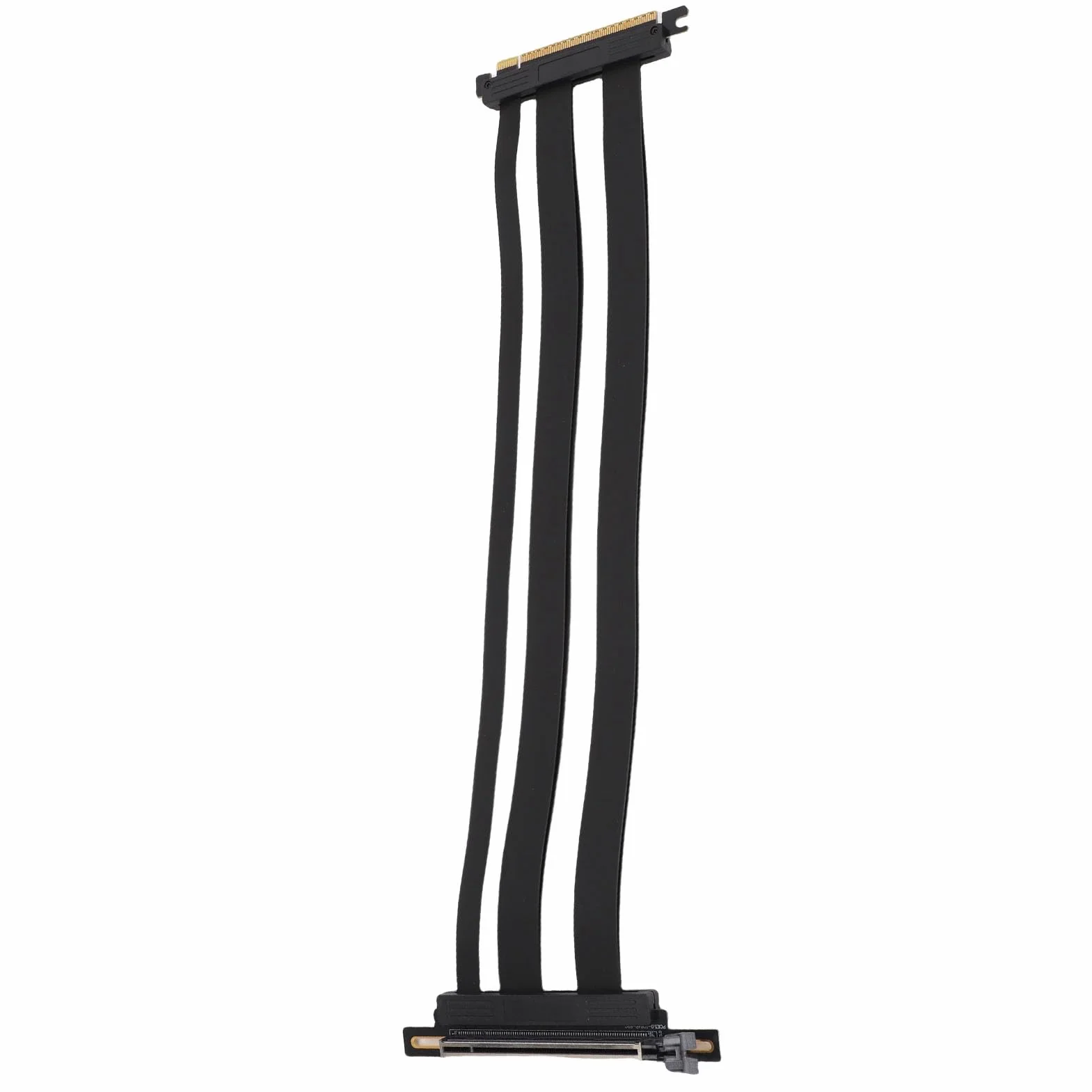 Naroote Kabel Nośny PCIe 5.0, Kabel Przedłużający GPU 128 Gb/s, Kątowy 90 Stopni do Pionowego Montażu Karty Graficznej, Idealny do Obudów Komputerów PC, Serwerowych Systemów Gier ITX (40cm)