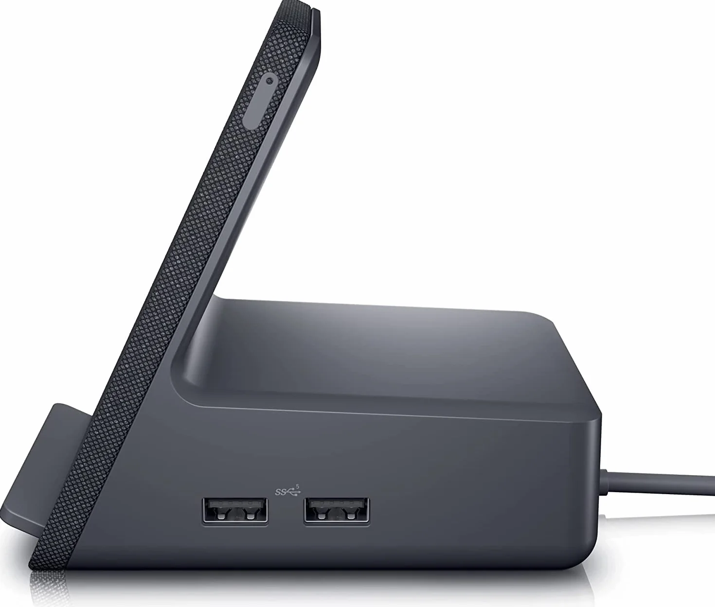 Stacja dokująca Dell HD22Q (powierzchnia ładowania Qi, 1 port USB-C 3.2, 4 porty USB-A 3.2, DisplayPort, HDMI, RJ-45, 130 W)