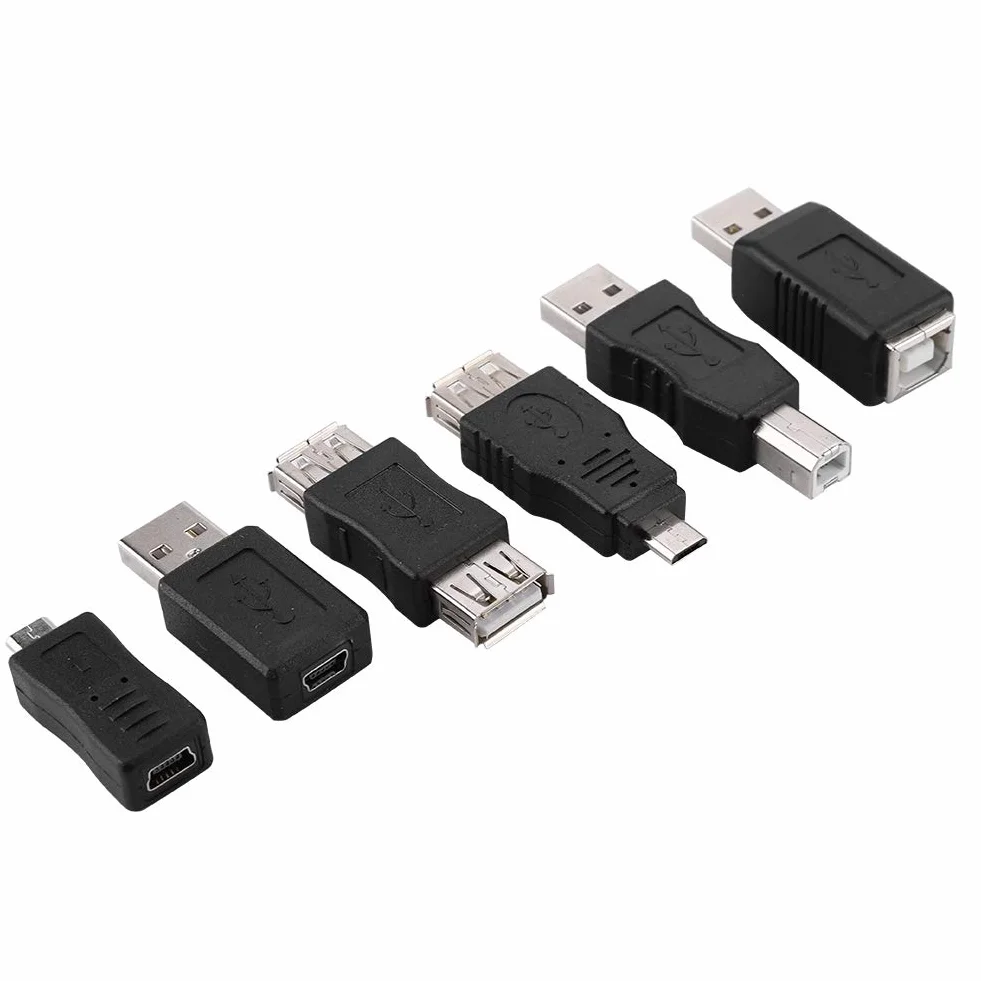 16 sztuk wielofunkcyjnych adapterów micro USB, wtyczka USB na gniazdo micro USB, nadaje się do podłączenia do komputera i innych urządzeń elektronicznych