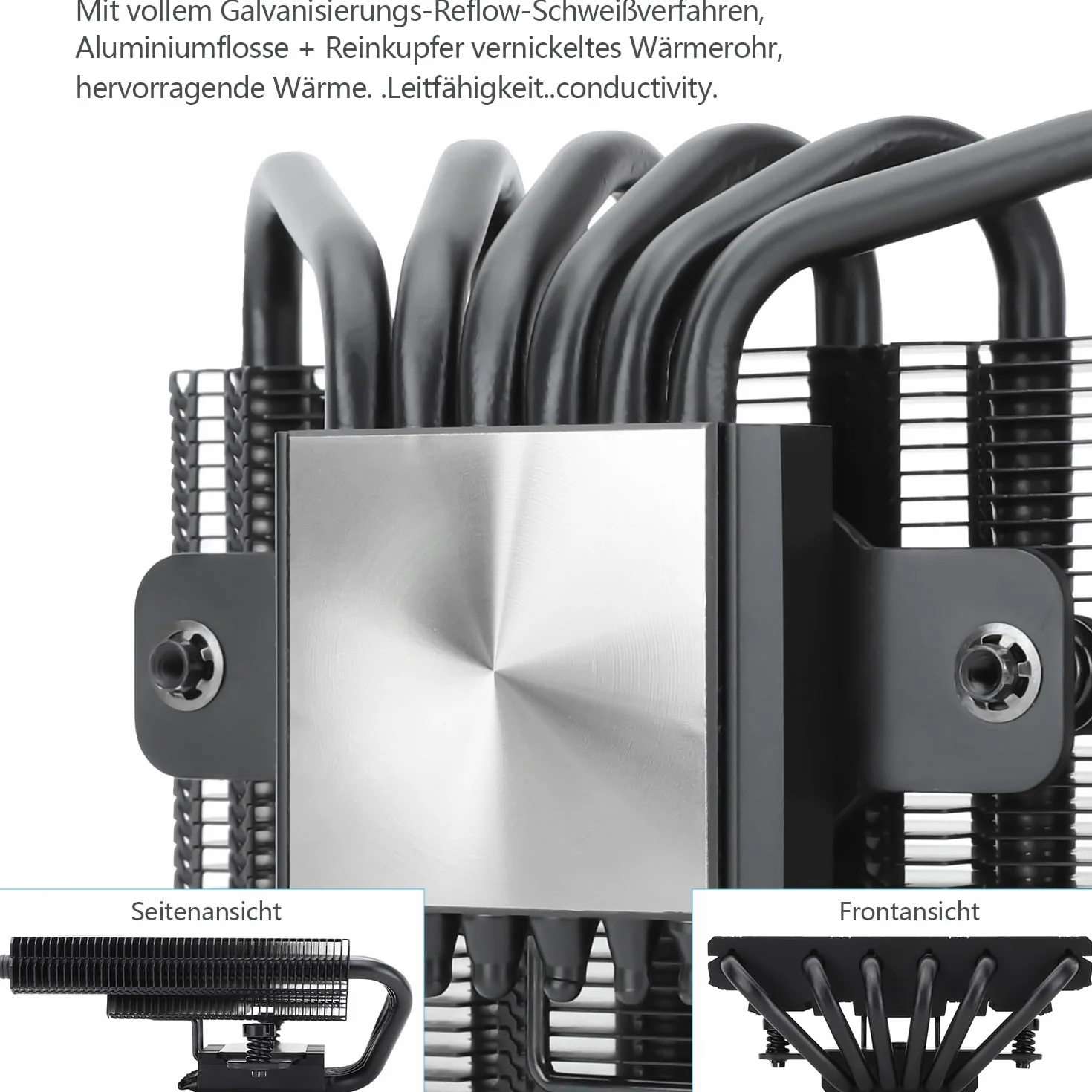 Thermalright AXP120-X67 BLACK ARGB niskoprofilowy chłodnica powietrzna CPU z recht wentylatorem 120 mm TL-C12015B-S PWM, 6 rur grzewczych, wysokość 67 mm, do AMD AM4/Intel LGA 1700/1150/1151/1155/1156