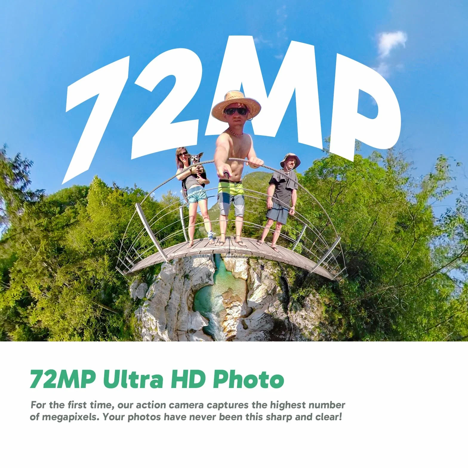 AKASO Kamera sportowa 360° – 5,7 K 72 MP kamera sportowa 360 stopni z kartą pamięci 256 GB, podwójne czujniki 1/2" 48 MP, ekran dotykowy 2,29", niewidoczny efekt selfie, blokada horyzontu 360° i