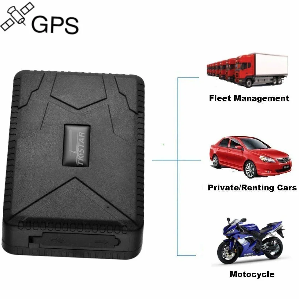 Ploter GPS w czasie rzeczywistym do samochodów, pojazdów i motocykli - lokalizator GPS z kartą SIM, GPRS i aplikacją mobilną | Mocny magnes i wbudowany akumulator | Zabezpieczenie przed kradzieżą