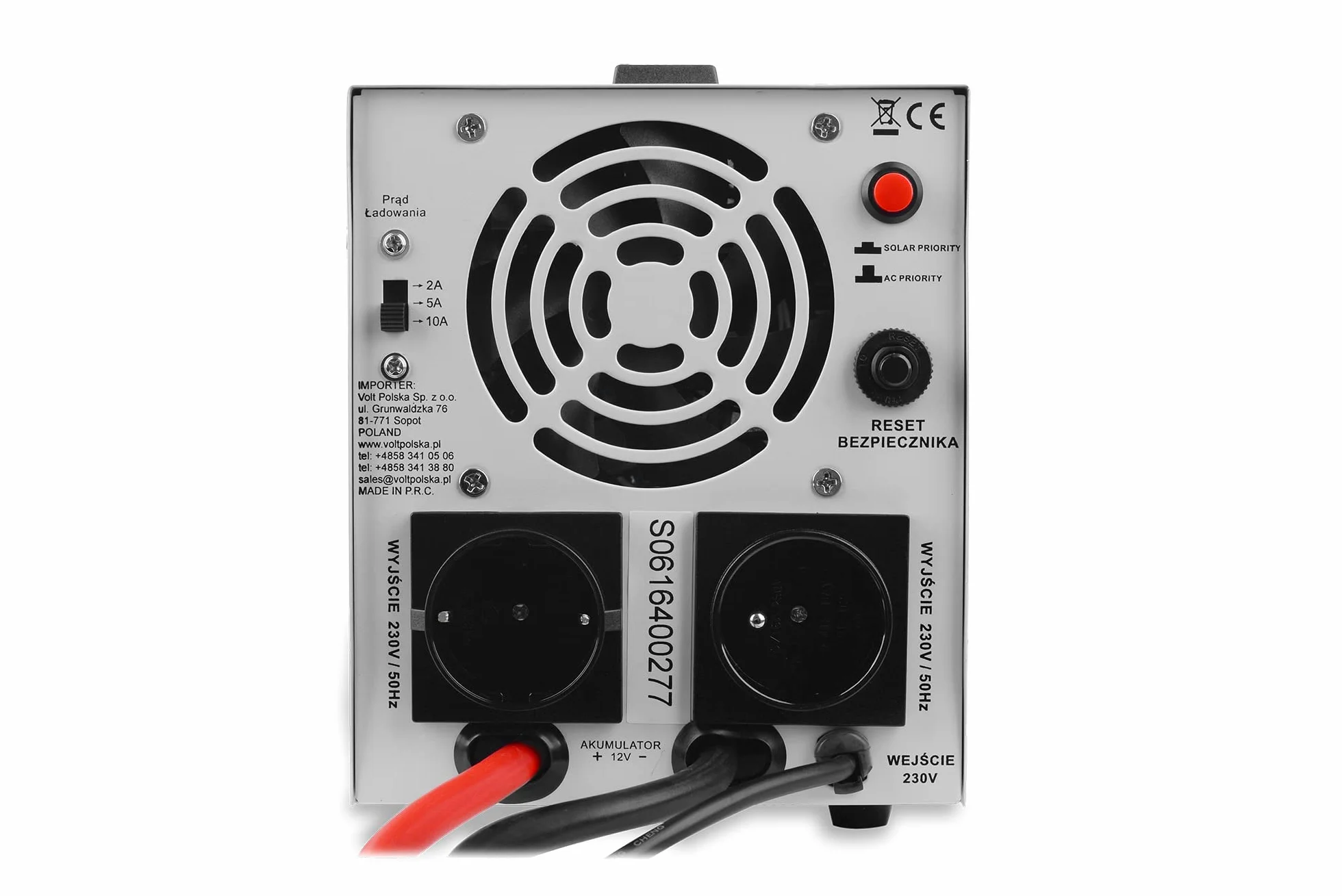 Volt Polska 3SPX0500ES Zasilacz awaryjny sinusPRO 500 E PLUS 12V, czarny