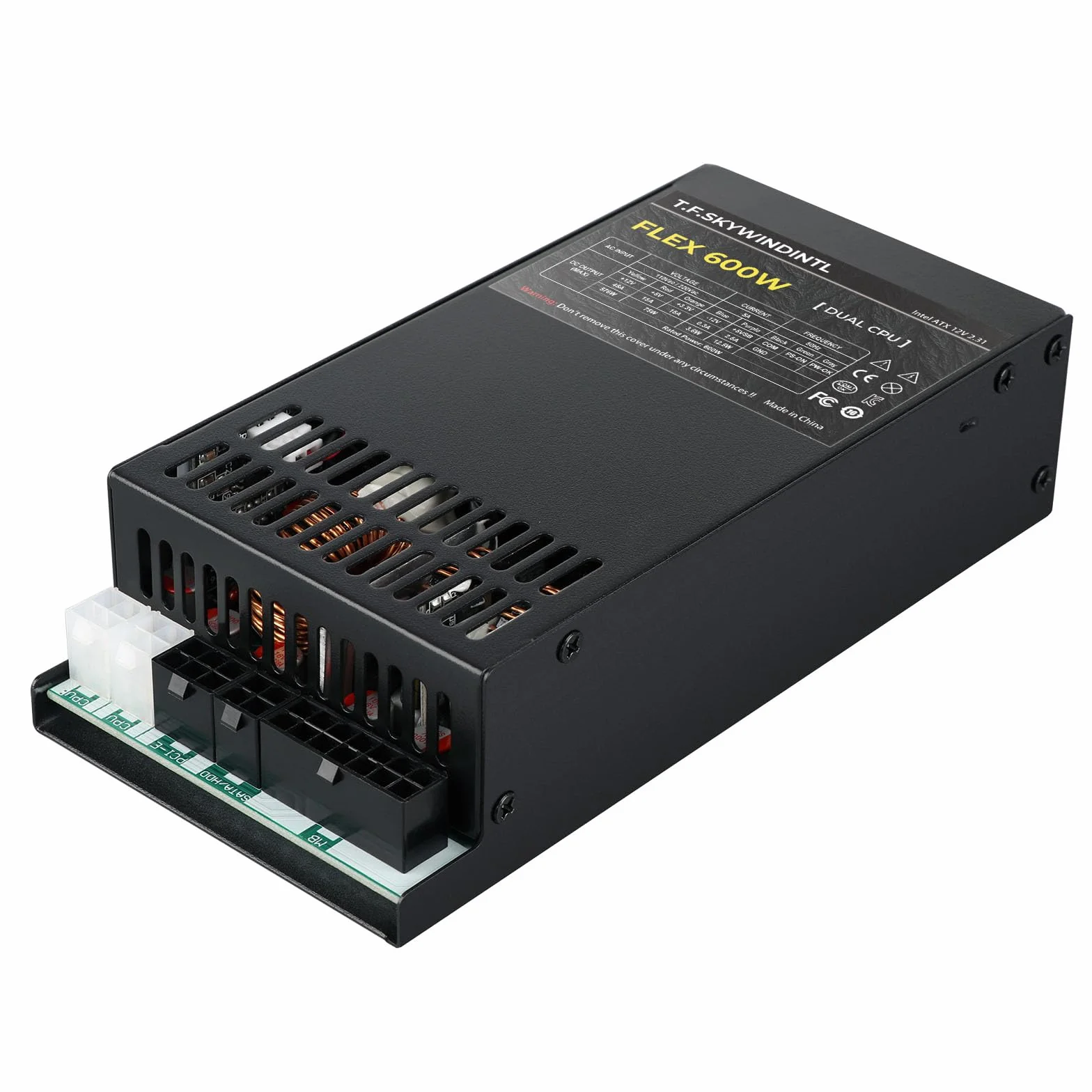 Elastyczny zasilacz 600 W pełni modułowy zasilacz 110/220 V podwójne złącze procesora Ultra cichy zasilacz do komputera PC serwera POS AIO system