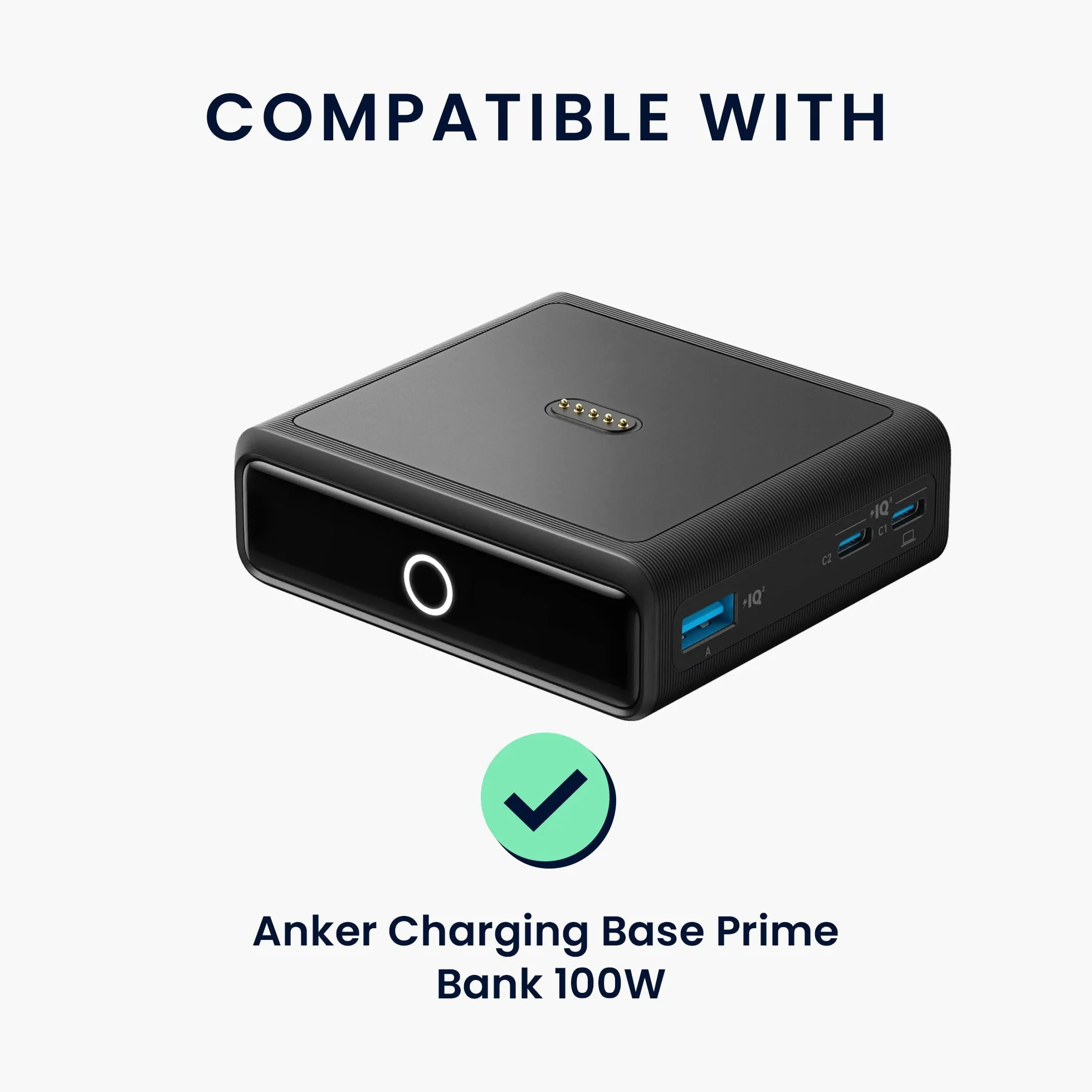 kwmobile Etui kompatybilne z Anker Charging Base Prime Bank 100 W - przenośna ładowarka, silikon, szary