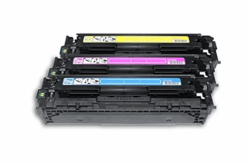 Przebudowany do HP LaserJet Pro CP 1528 nw - 128 A / CF371AM - Zestaw tonerów cyjan, purpurowy, żółty - Na około 3 x 1300 stron (5% pokrycia)