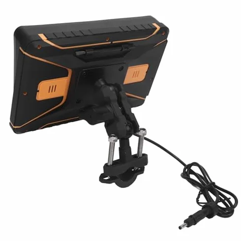 Nawigacja GPS Motocykla 5G z Podwójnym Wi-Fi, 7-calowy Ekran Dotykowy HD Bezprzewodowa Nawigacja GPS dla Carplay dla Airplay dla Android Auto, Przenośny Wodoodporny System GPS