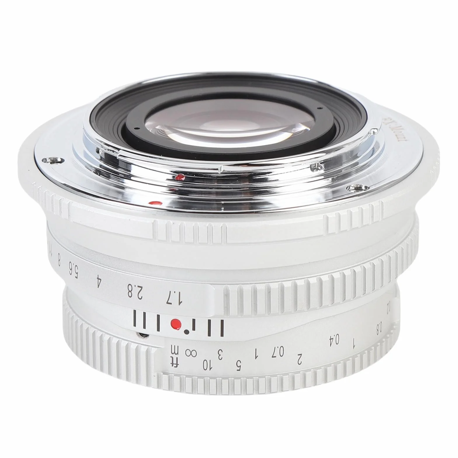 Generic 25mm F1.7 Ręczne Ustawianie Ostrości Stały Efekt Wirowania Obiektywu dla X-E1 X-E2 -A5 -A7 Kreatywny Sprzęt Fotograficzny (SILVER)