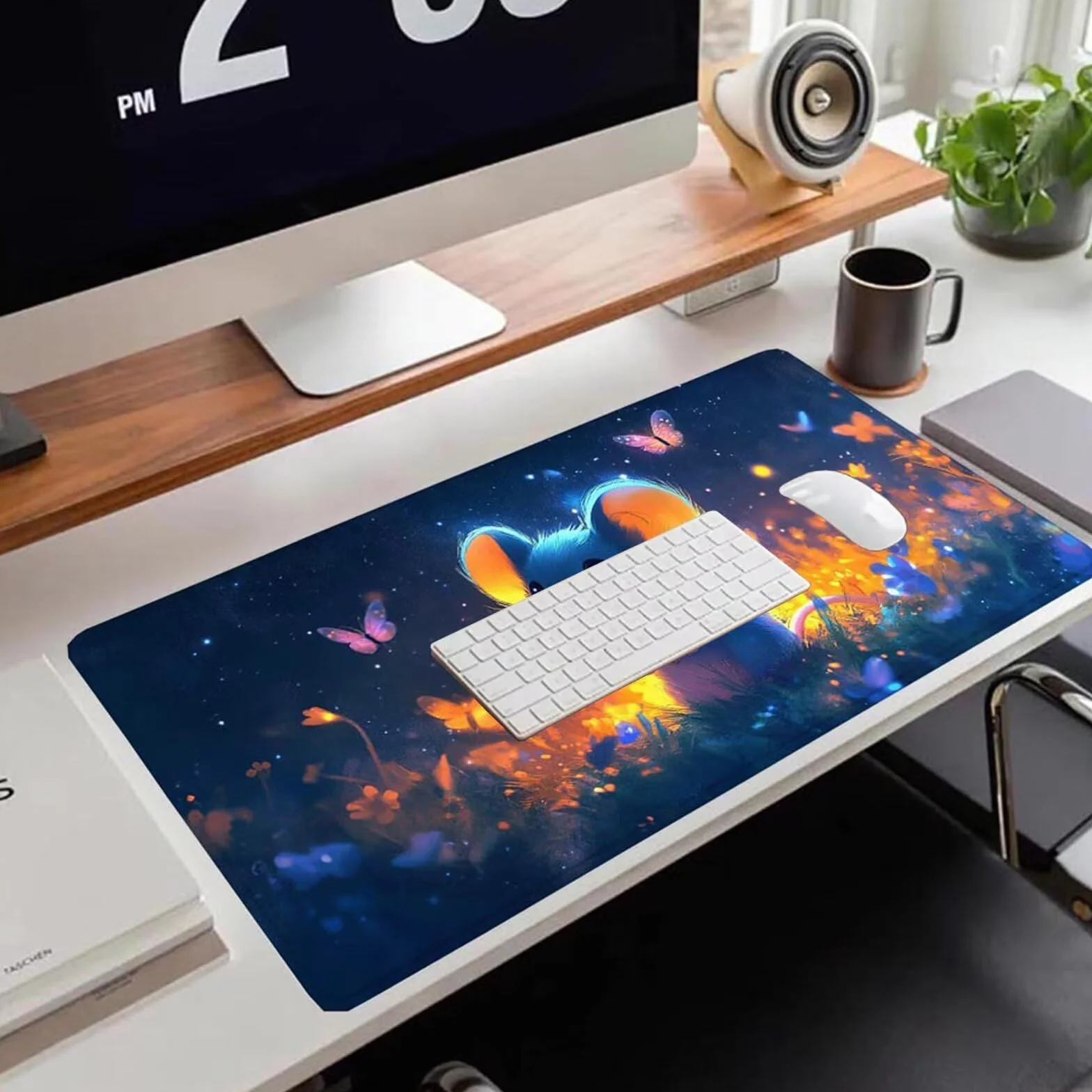 Gamingowa podkładka pod mysz 1200 x 600 x 3 mm, XXL, wodoszczelna, odporna na ścieranie, z przyszytymi krawędziami, czarna, podkładka na biurko, poprawia prędkość i precyzję pod laptopa, komputer