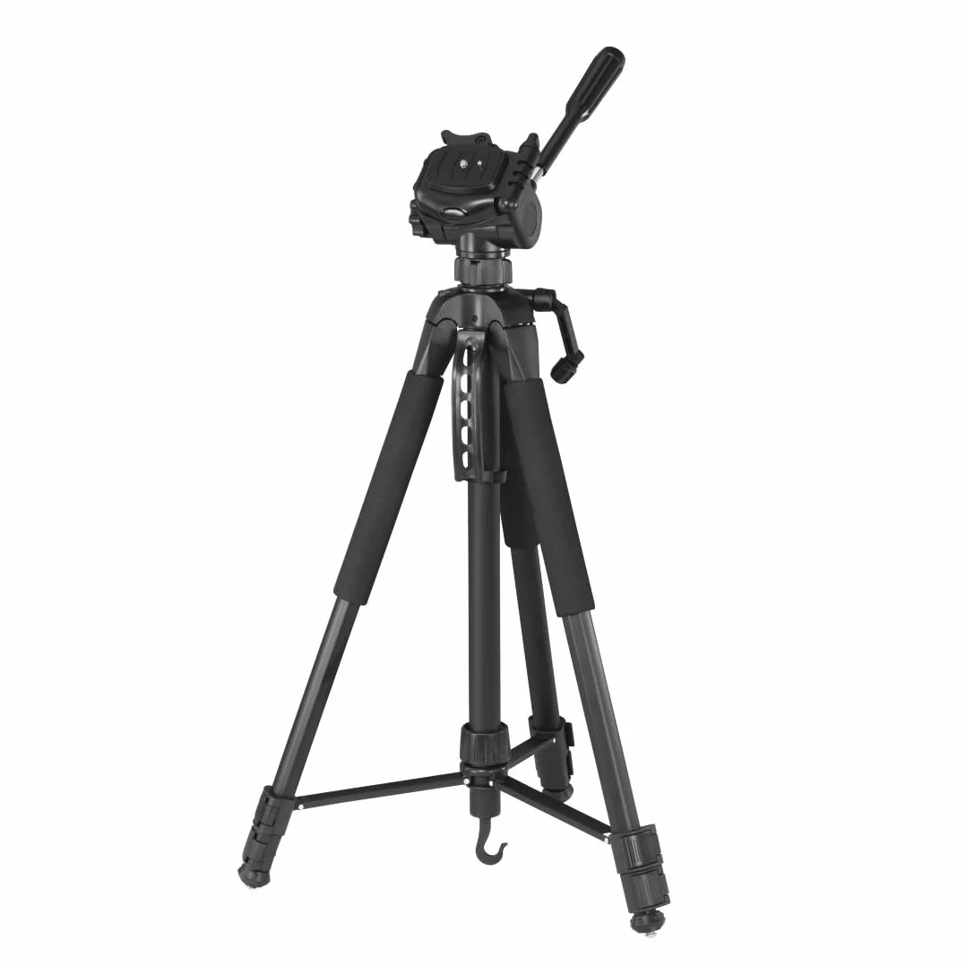 Hama Action 170 Statyw do aparatu 3D o wysokości 62-170 cm, statyw fotograficzny z uchwytem na telefon komórkowy i uchwytem na tablet, statyw z głowicą 3-kierunkową, statyw do lustrzanki z torbą