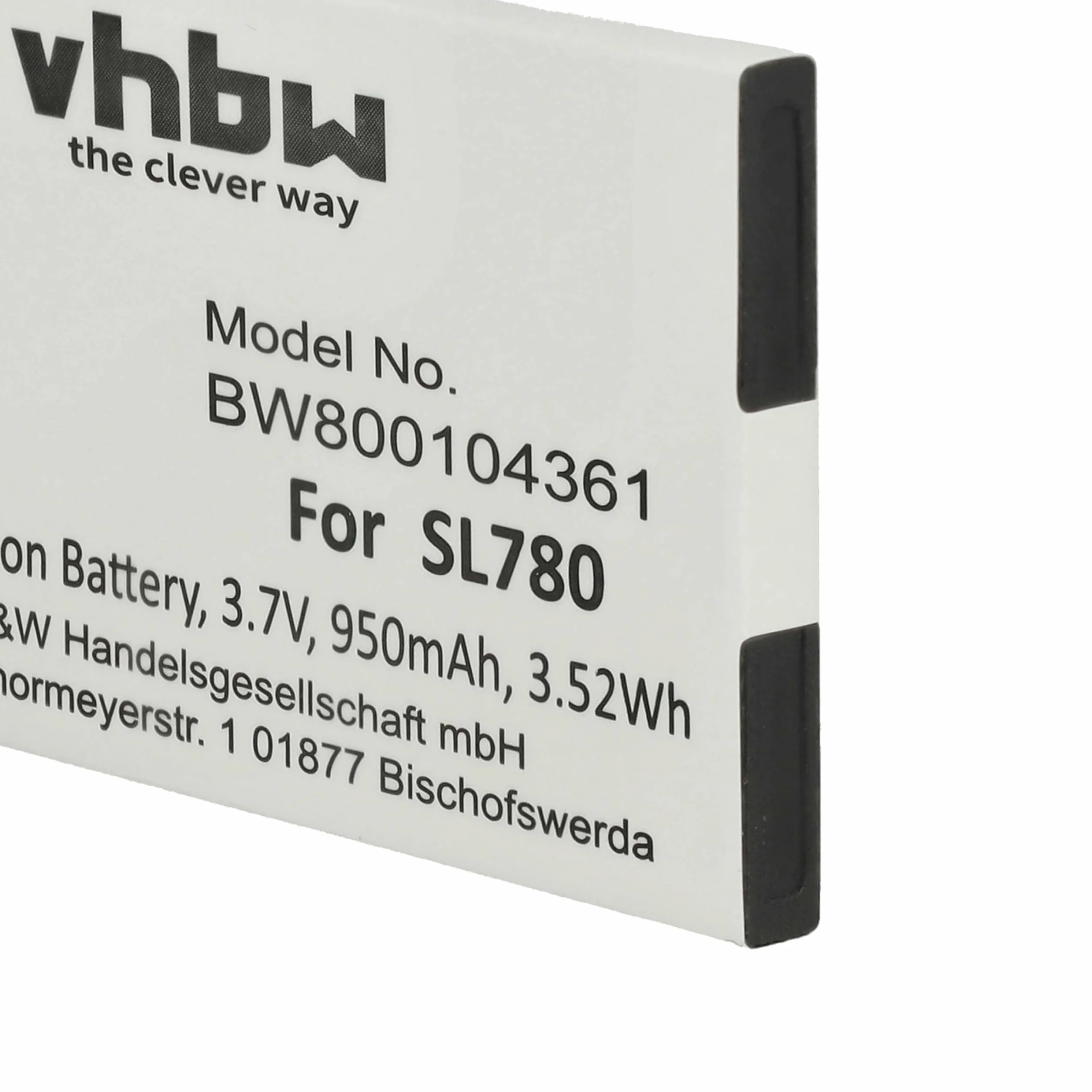 vhbw 10 x bateria kompatybilna z Siemens Gigaset SL785, SL788, SL78H telefon stacjonarny lub bezprzewodowy (950 mAh, 3,7 V, Li-Ion)