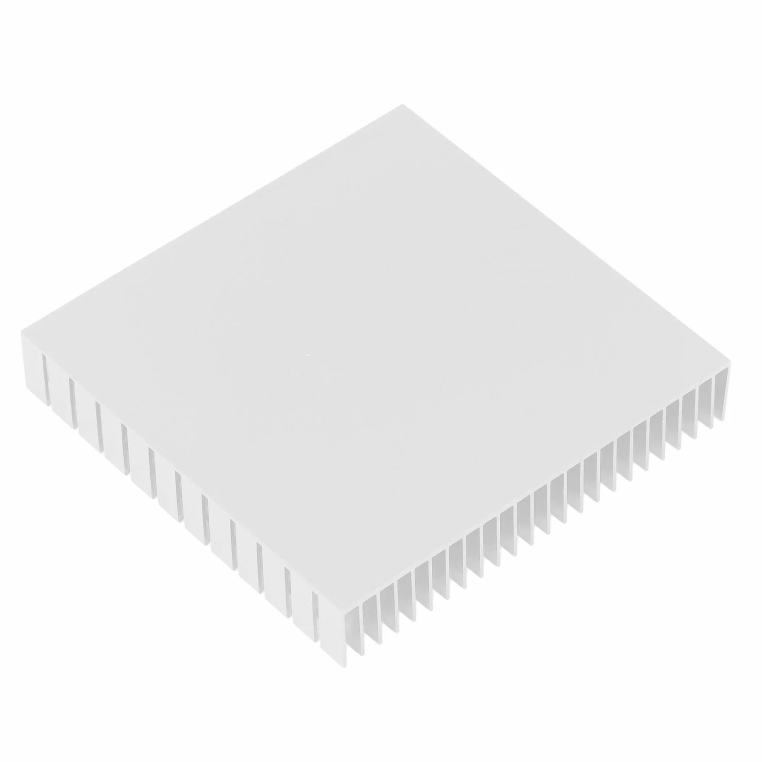 Moduł radiatora, 120 mm x 120 mm x 20 mm, uniwersalny radiator aluminiowy o wysokiej wydajności do płytki drukowanej do tranzystorów (biały)
