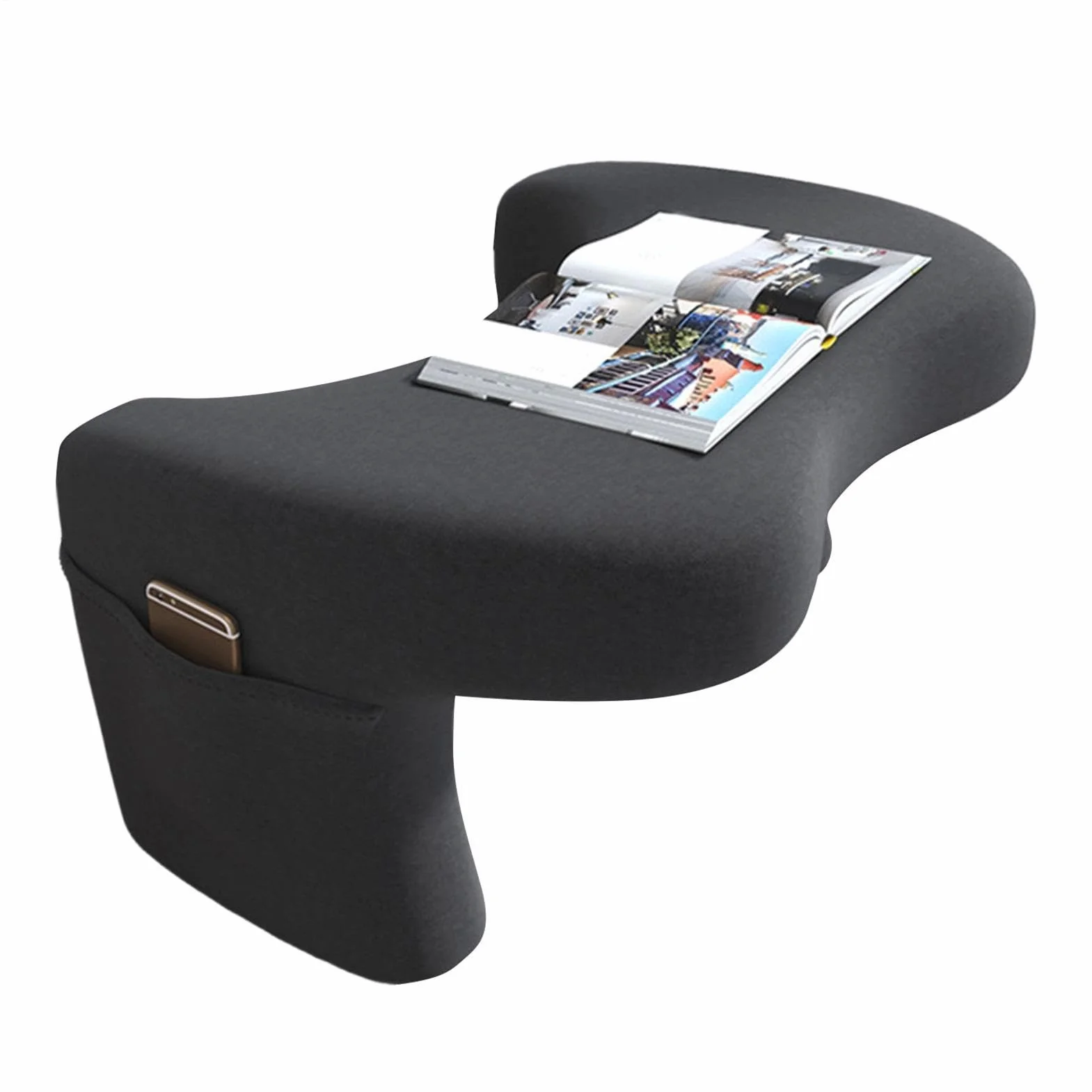Poduszka na laptopa łóżko poduszka na tablet taca z kieszeniami biurko | komputerowe czytanie gier sofa sofa mieszkanie wnętrze