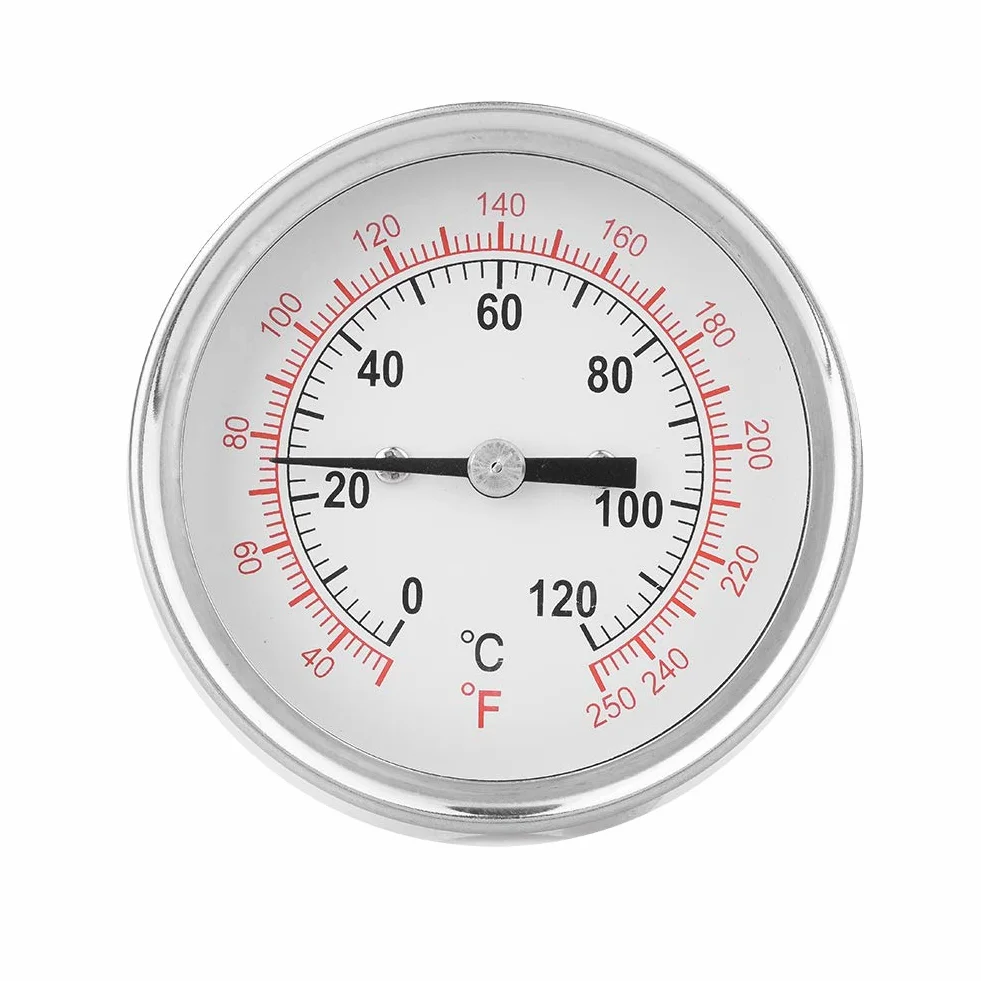 Termometr bimetaliczny, 62 mm 120 â„ƒ wysokotemperaturowy termometr z podwójnÄ… skalÄ… do piekarników, piekarników, grilli, grilla, cyfrowy termometr do miÄ™sa z natychmiastowym odczytem