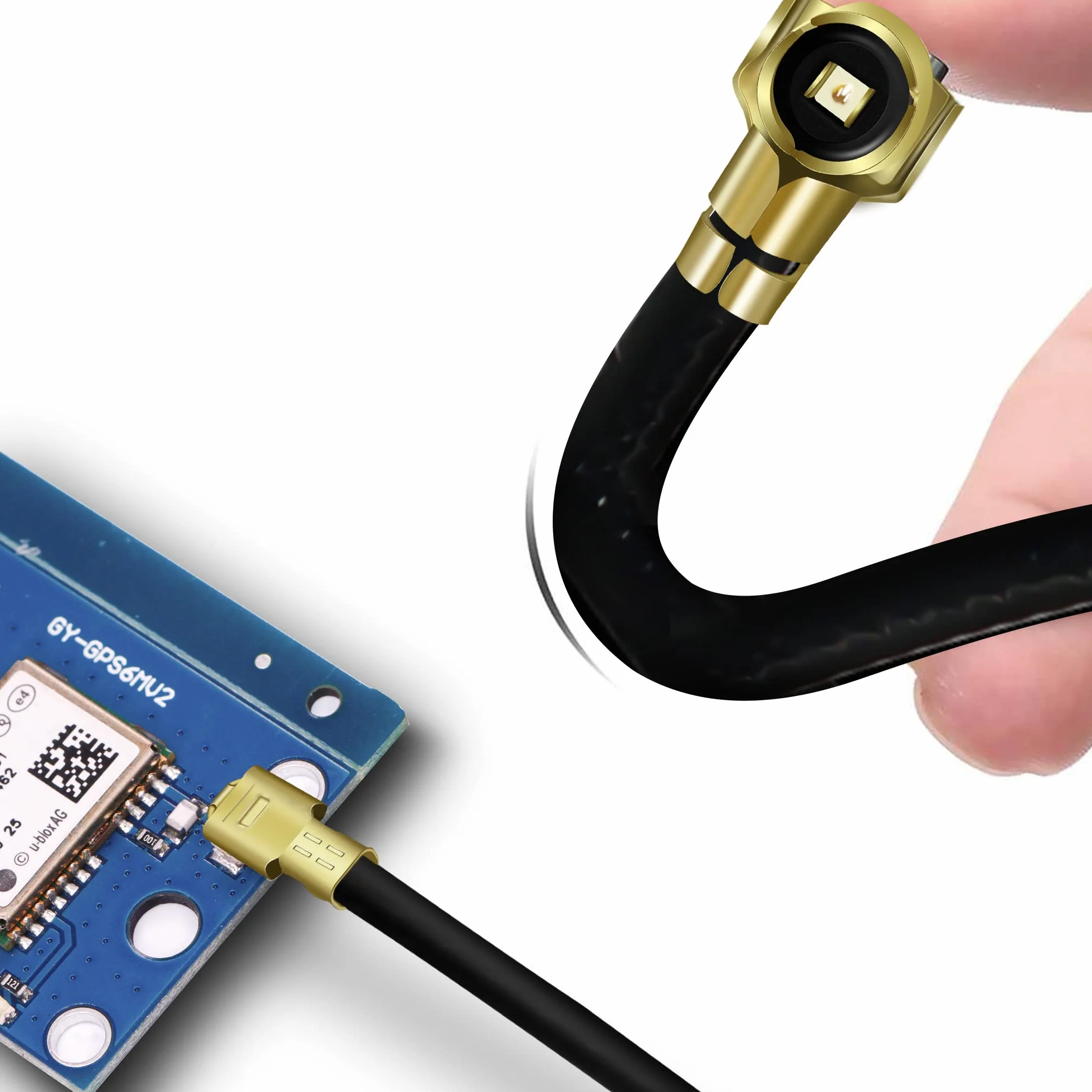 Kabel przedłużający IPX do RP-SMA 0,81 mm U.fl - Antena Wi-Fi Mini PCI do kabla koncentrycznego SMA z odwrotną polaryzacją - 12 cali (30 cm) - opakowanie 5 szt