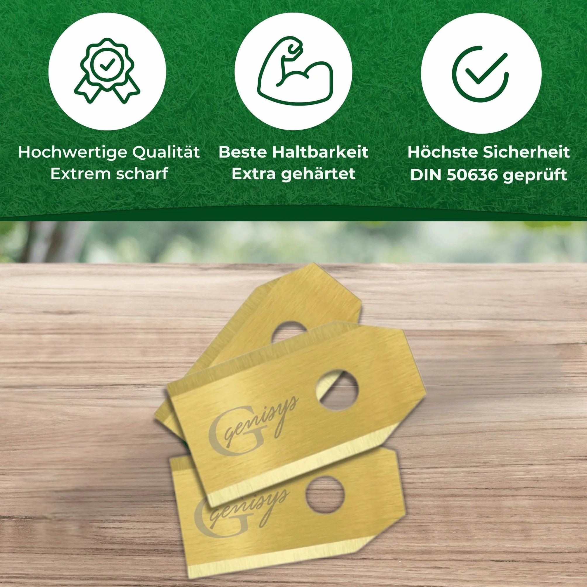 Ostrza zamienne do kosiarek Gardena Husqvarna Automower Yard Force Ecovacs Segway Titan LongLife 0,75 mm DIN EN 50636 30 szt