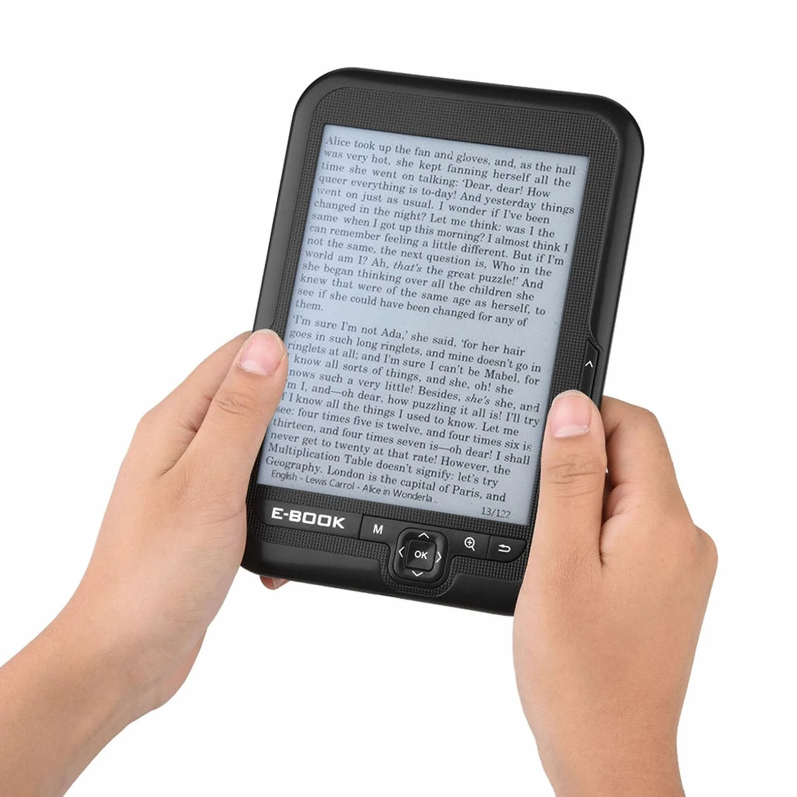 Ebook Reader 16 GB, E-E-Tink 6-calowy Ereader z 16 Poziomami Szarych i Wyświetlaczem Rozdzielczości 300dpi, Czarny, 4G, Czarny, Szary, 8g, 16G (8G)