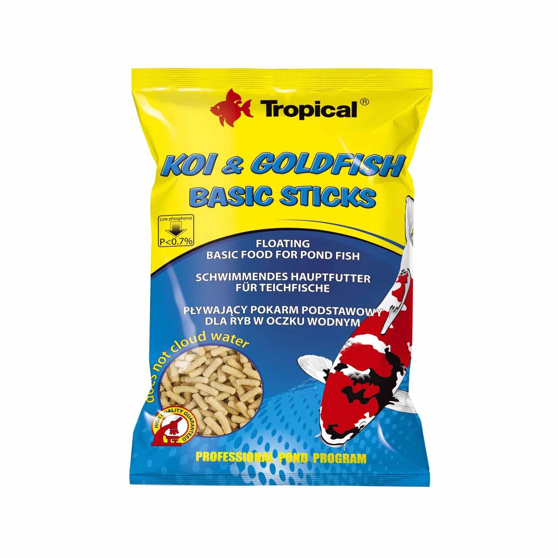 Koi & Goldfish Basic Sticks 1000ml 90g Pokarm dla Ryb Oczko Wodne