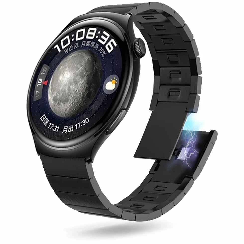 Metalowy pasek magnetyczny do zegarka Huawei Watch GT 46 mm/42 mm GT 2E/pro GT Active pasek ze stali nierdzewnej, akcesoria zastępcze