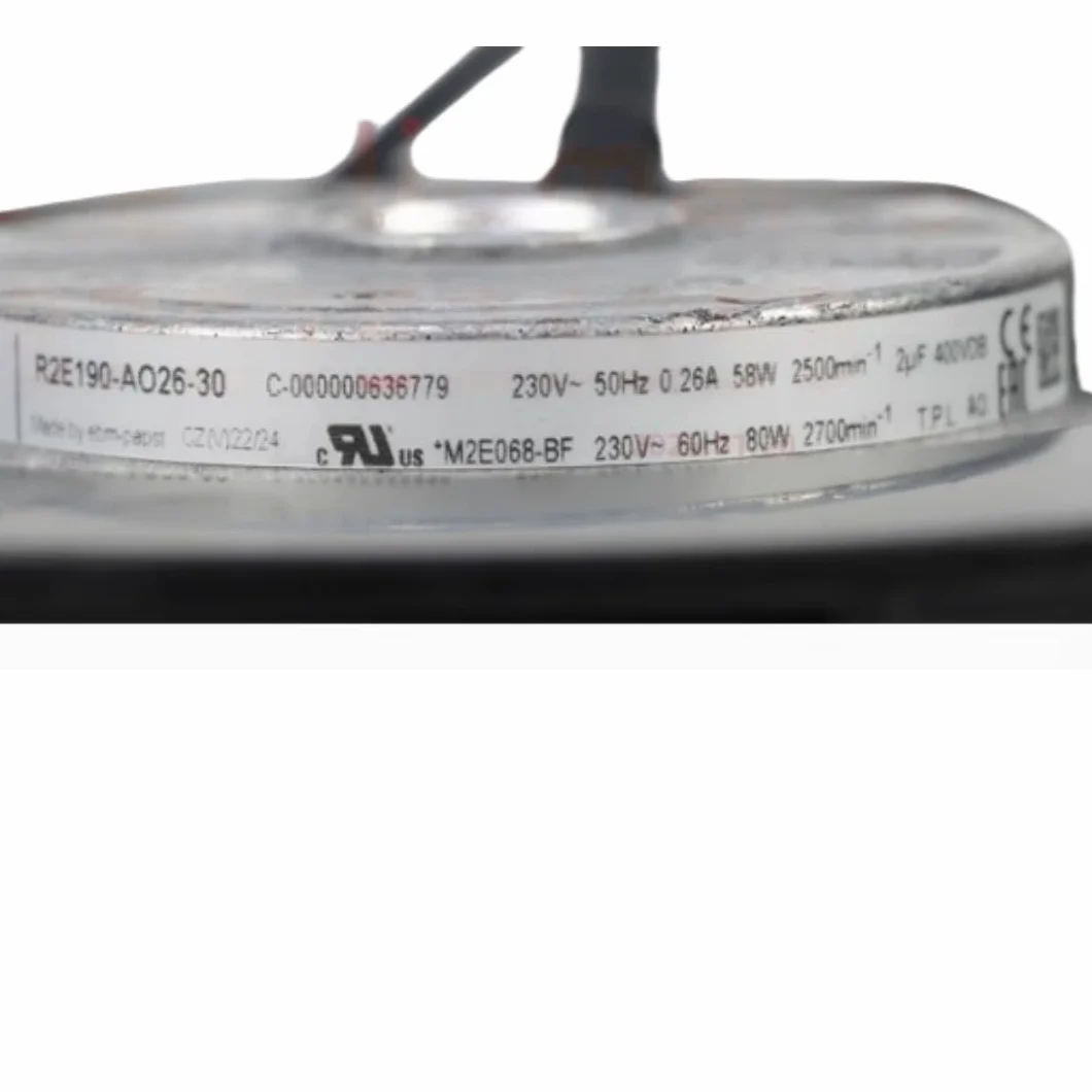 Wentylator chłodzący R2E190-AO26-30 230V 0,26A 58/80W 2500/2700RPM 190 mm