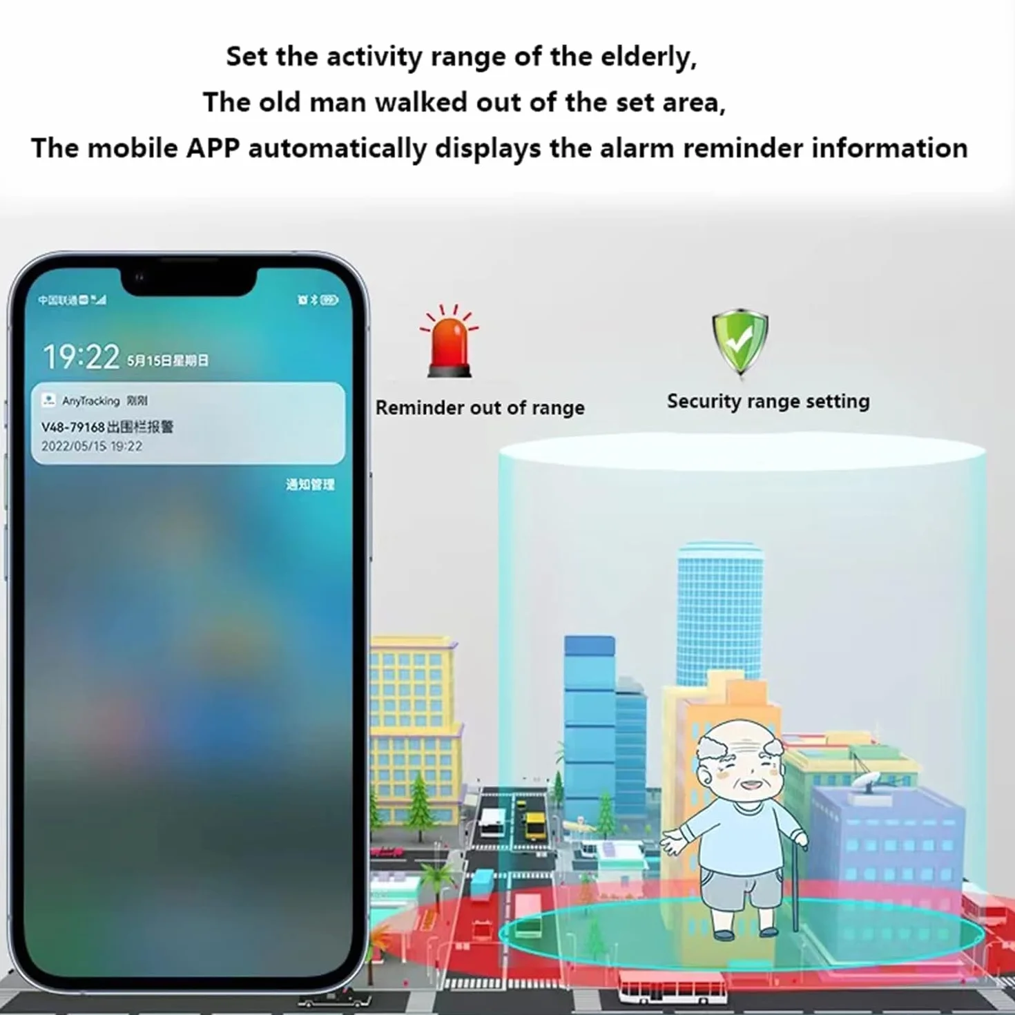 Bransoletka SOS dla osób starszych lokalizator zegarek dla seniorów GPS mobilny lokalizator SOS dla seniorów dziadkowie dzieci w podeszłym wieku mobilny alarm osobisty Połączenia głosowe, czerwony