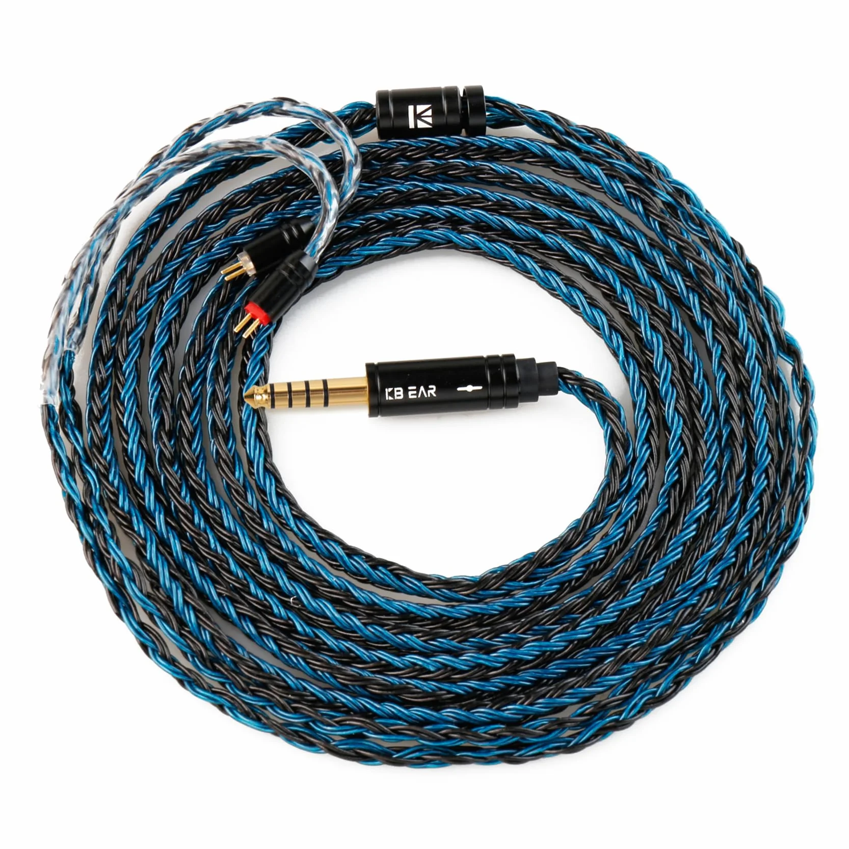 Yinyoo KBEAR 200 cm kabel IEM 2 pin, anodowane aluminium metalowe komponenty, słuchawki douszne kabel do KZ ZST/ AS10/ ES4/ ZS10/ AS06/ AS10/ ZST-X/EDX/Aria/Aria SE/KXXS