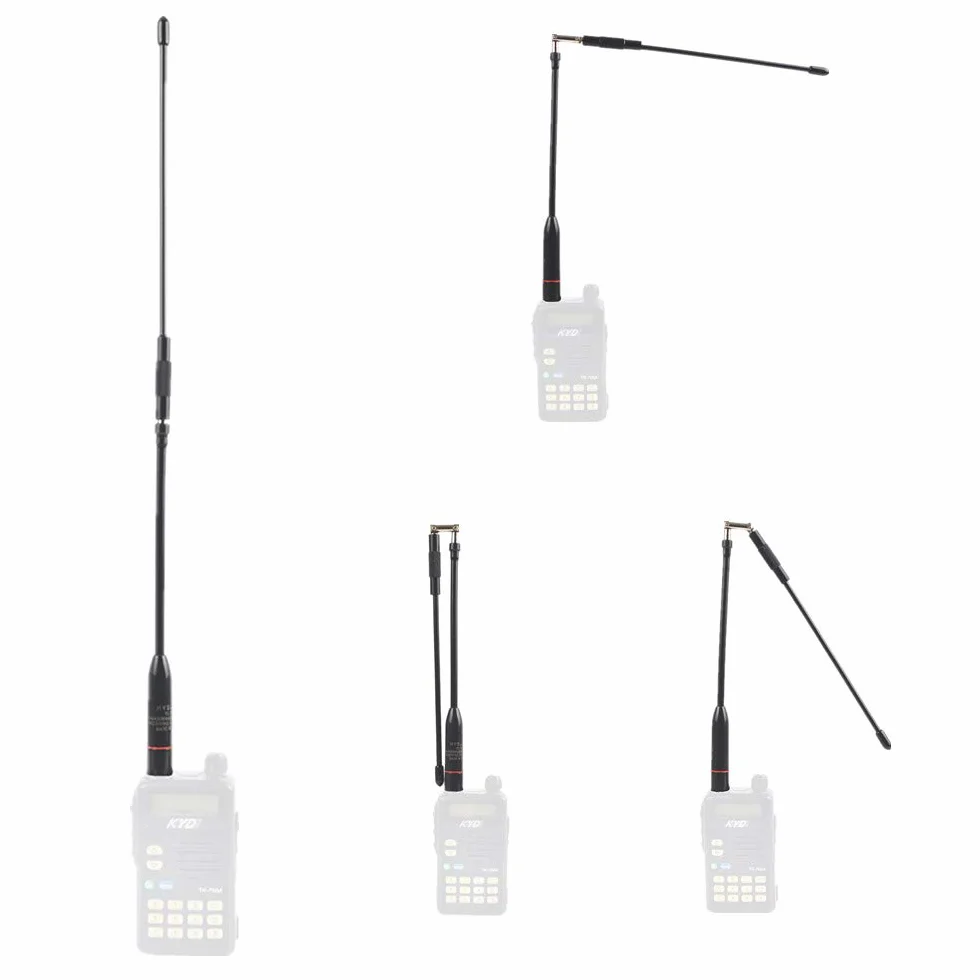 HYS SMA-F podwójna antena UKW-UHF o częstotliwości 144/430 MHz, składana antena do BF-888S UV-5R UV-5RE UV-5RTP UV-82HP UV-82HX UV-5RE Plus