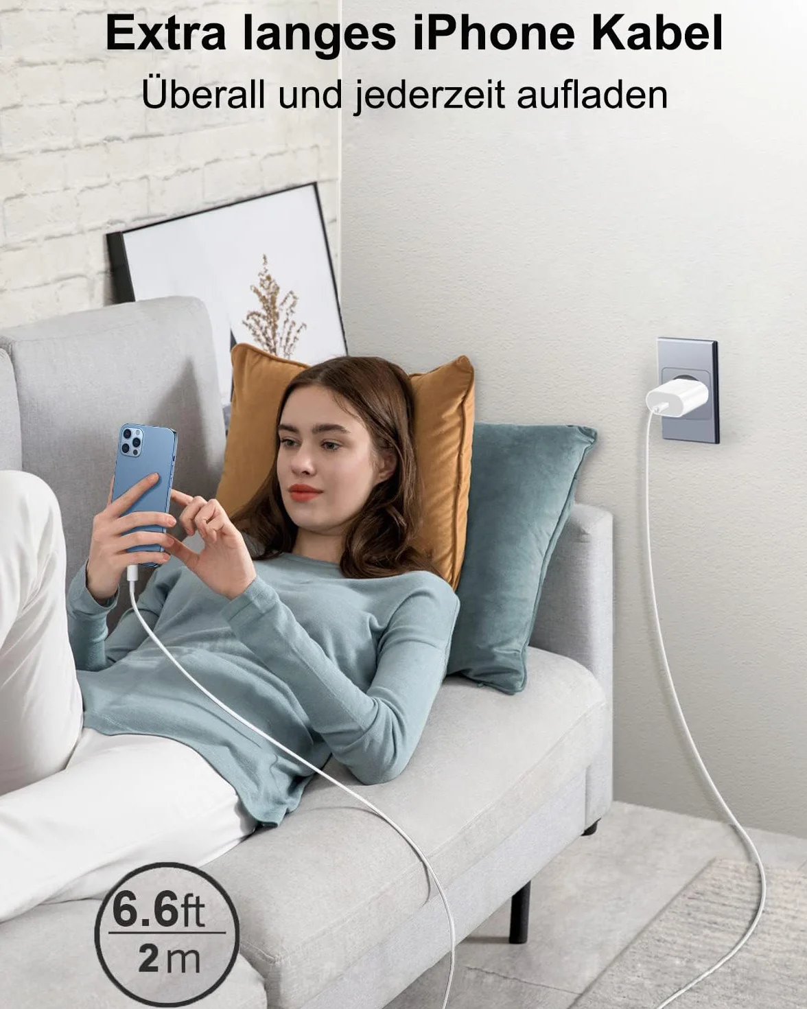 Ładowarka do iPhone'a 20 W USB-C z kablem Lightning 2 m