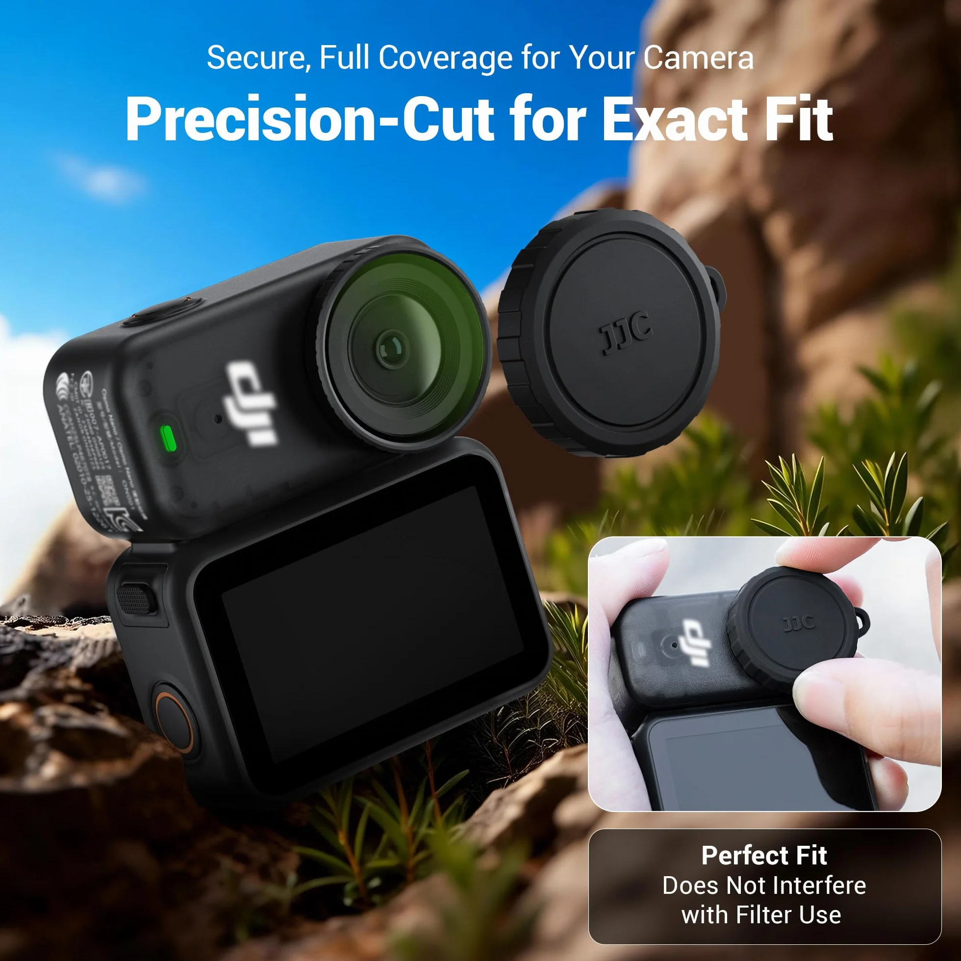 Silikonowa osłona soczewek do DJI Osmo Nano osłona obiektywu akcesoria (2 nakładki)
