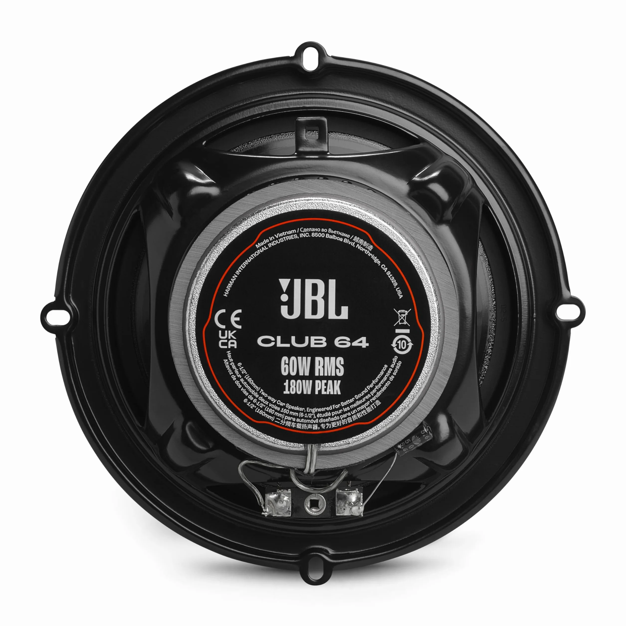 JBL Klub 64 Gen 3 - głośniki samochodowe 16,5 cm firmy Harman Kardon do modernizacji głośników samochodowych 165 mm - 180 W, wysoka czułość, głęboki bas i wyjątkowa reakcja wysokich częstotliwości