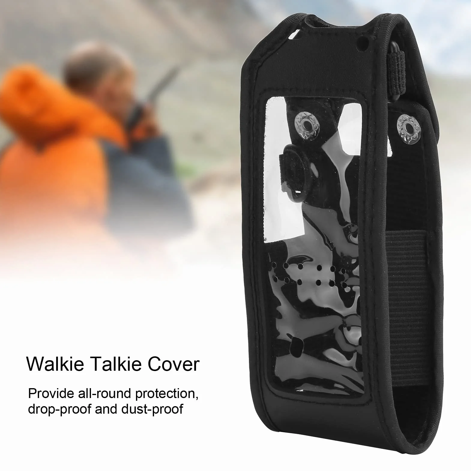 Pokrowiec ze Skóry PU do Walkie-Talkie Anytone AT-D878UV