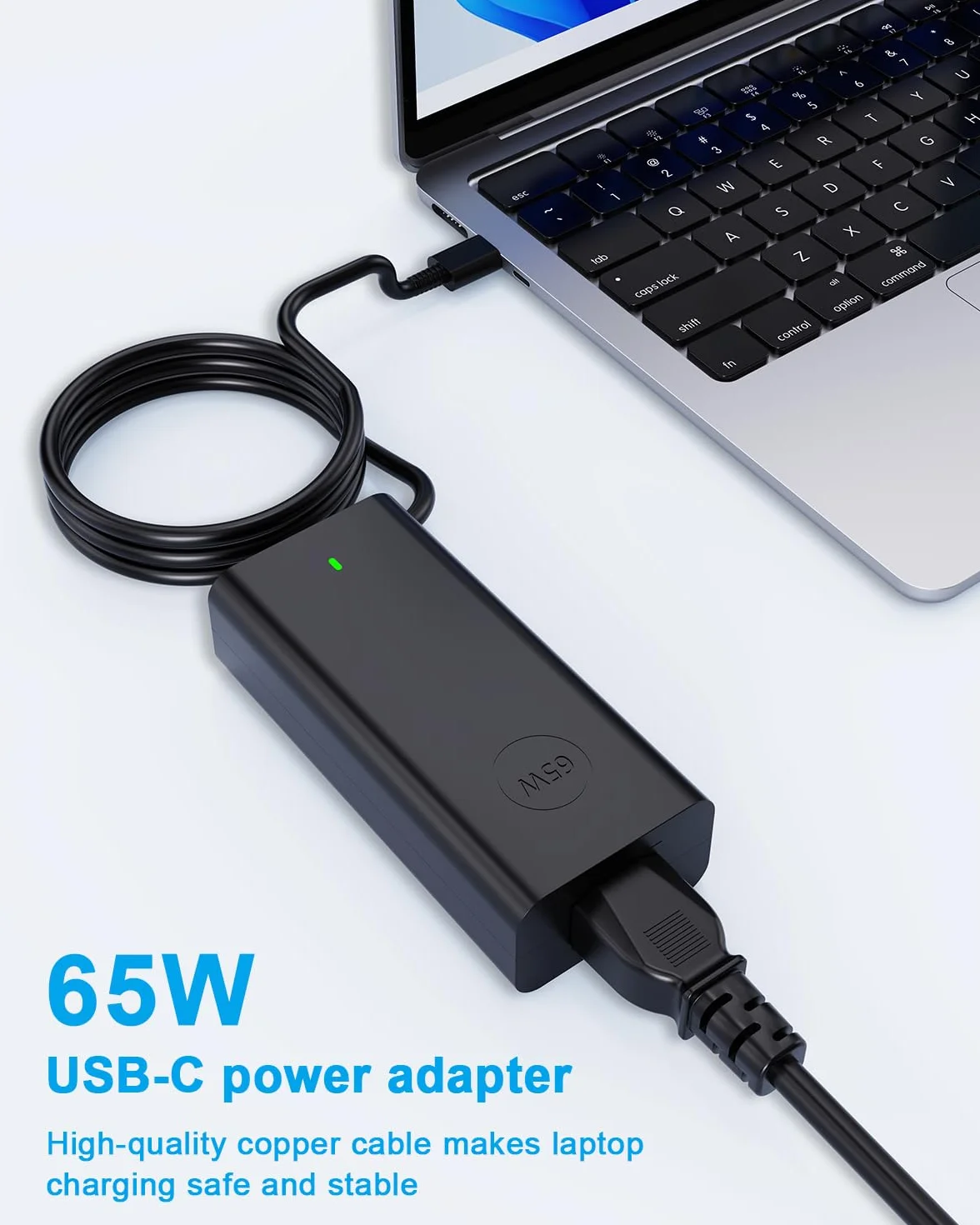 Dell 65W USB C Ładowarka do Dell Latitude 7490 7420 7410 7370 7280 5490 5420 5410 5290 5285 5520 XPS 15 13 12 9250 9360 9370 9380 Chromebook 3100 3400 5300 Zasilacz Charger