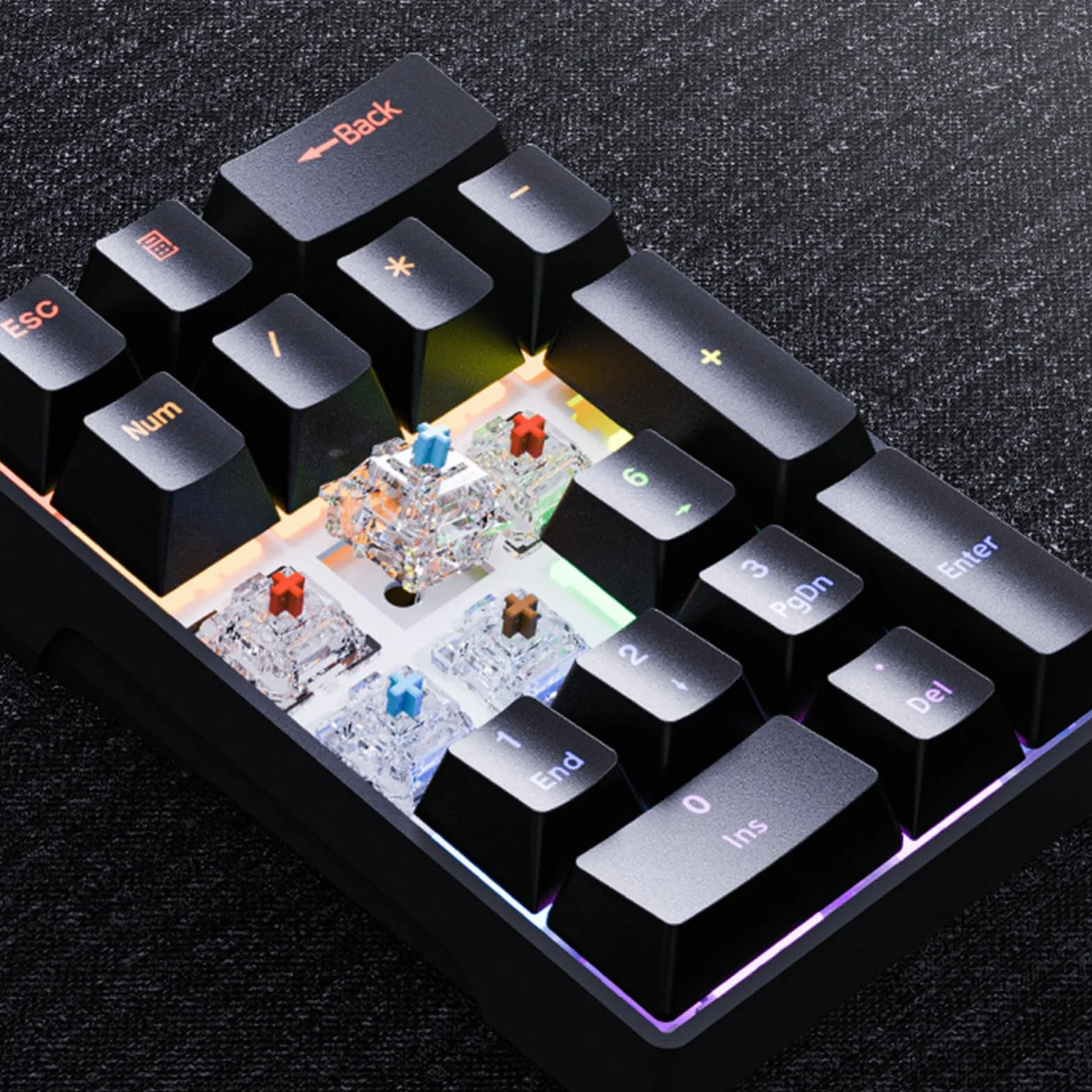 Komputerowa Klawiatura Numeryczna | Mechaniczne Przenośne Urządzenie,Podłączana Klawiatura Numeryczna Komputerowa | Do Komputera PC Laptopa Dla Księgowych Programistów Analityków Finansowych