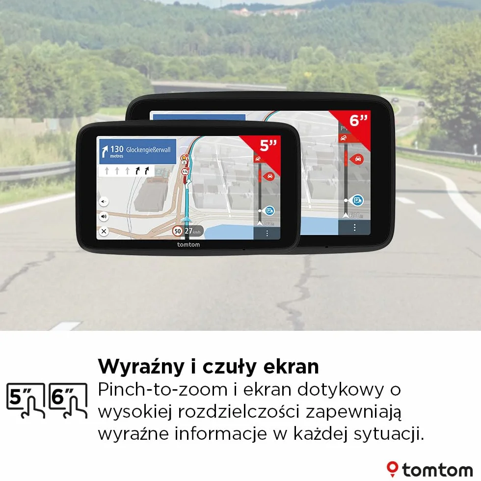 TomTom Nawigacja dla ciężarówek GO Professional 2 generacji (z ekranem 6 cali, mapami Europy i aktualnymi informacjami o korkach dla ciężarówek, samochodów dostawczych, autobusów i dużych pojazdów)
