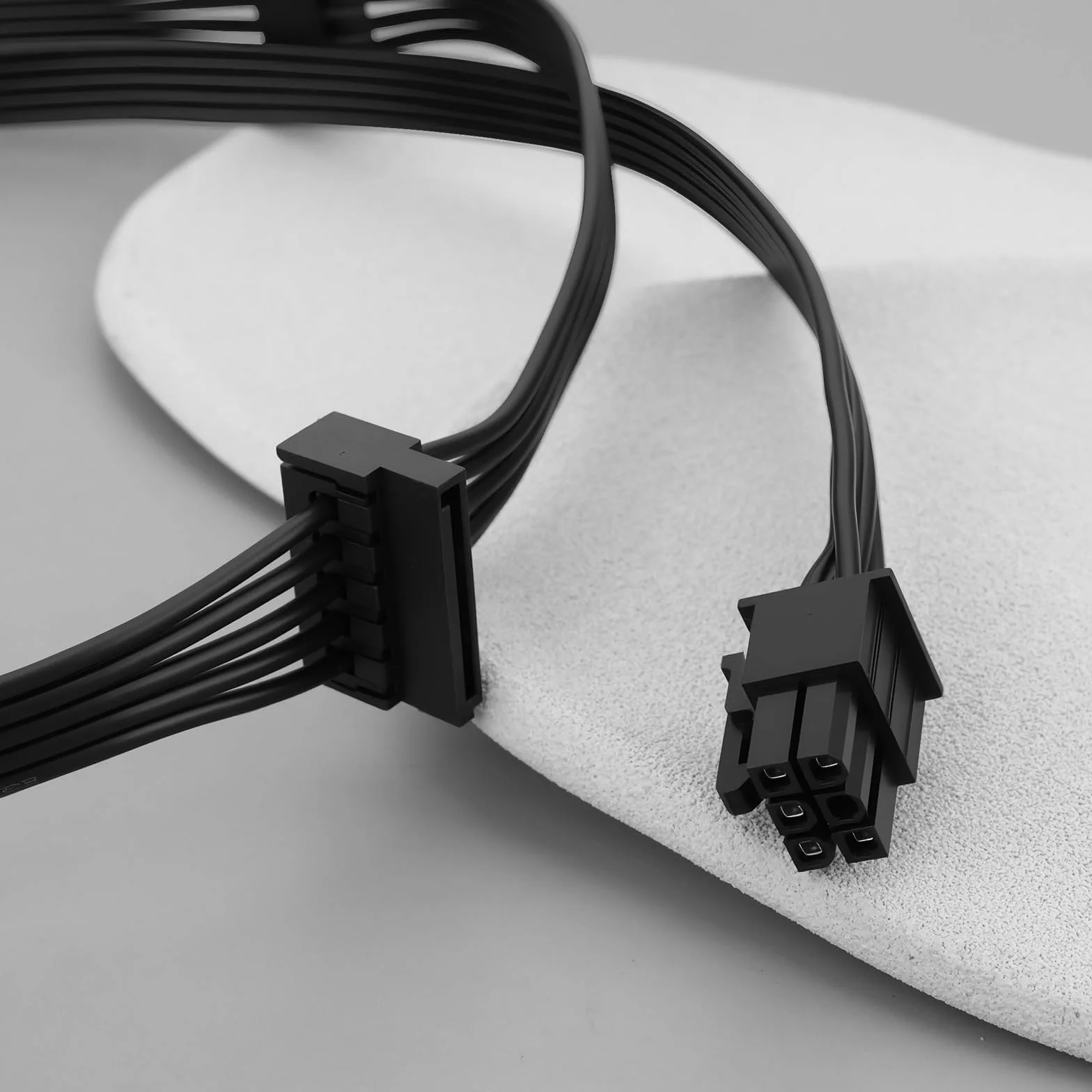 EMSea 6-pinowy do 4x kabel zasilający SATA kompatybilny z Corsair CX750M CX850M CX650M 85 cm