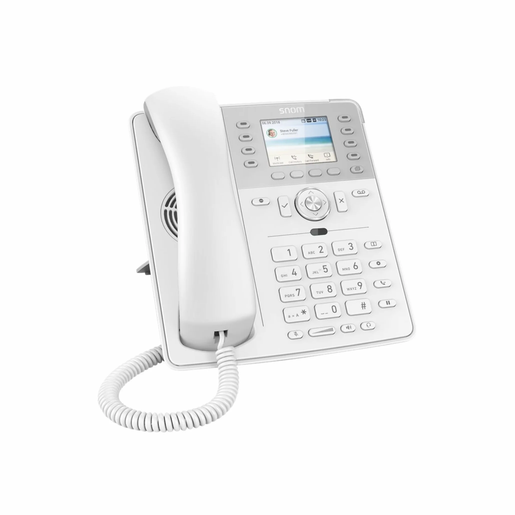 Snom D735 VOIP Tischtelefon (SIP) Gigabit White PROMO (Ohne Headset) VOIP