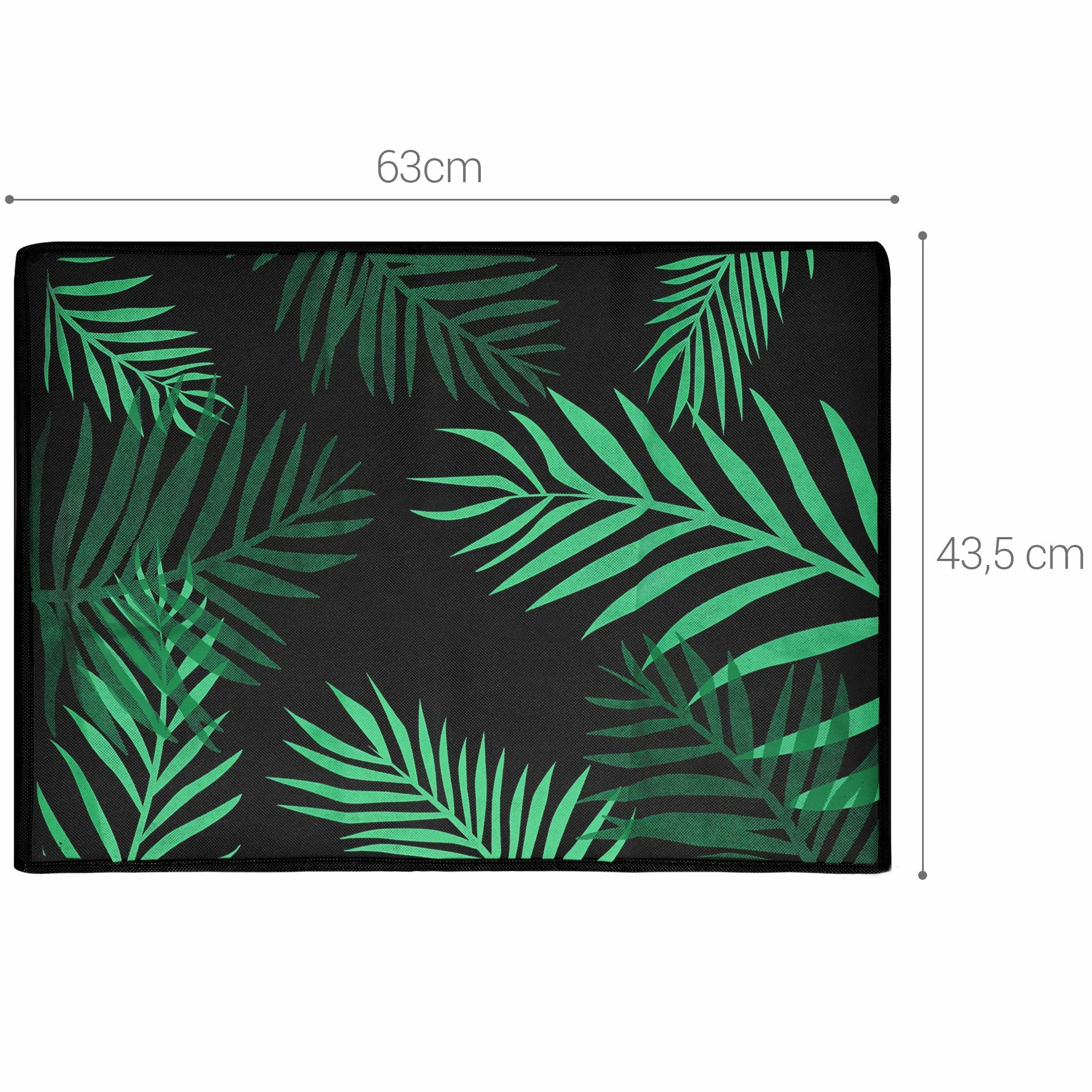 kwmobile Pokrowiec na ekran komputera 24-26" ochraniacz ekranu PC ciemnozielono-czarny
