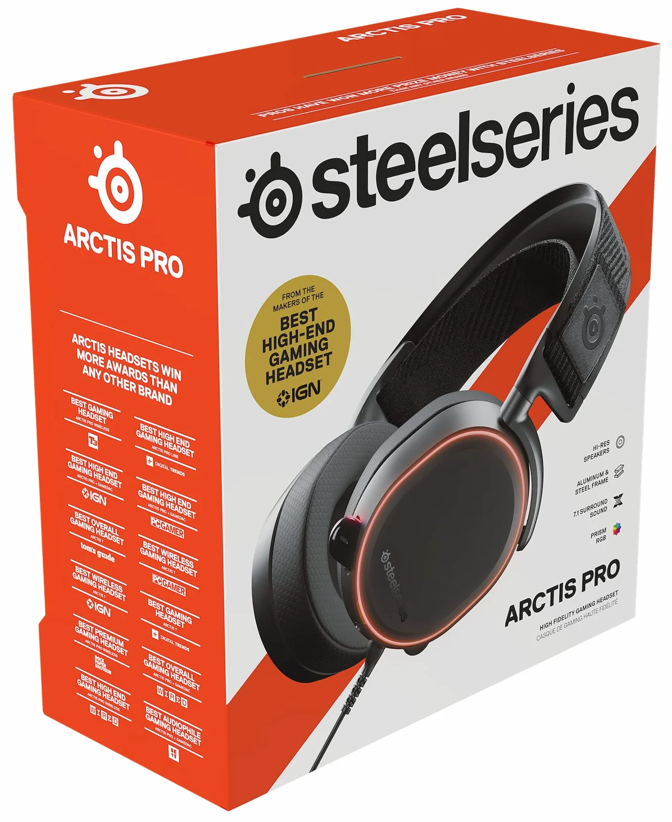 SteelSeries Arctis Pro – Gamingowy zestaw słuchawkowy – Przetworniki Hi-Res – DTS Headphone:X v2.0 Surround
