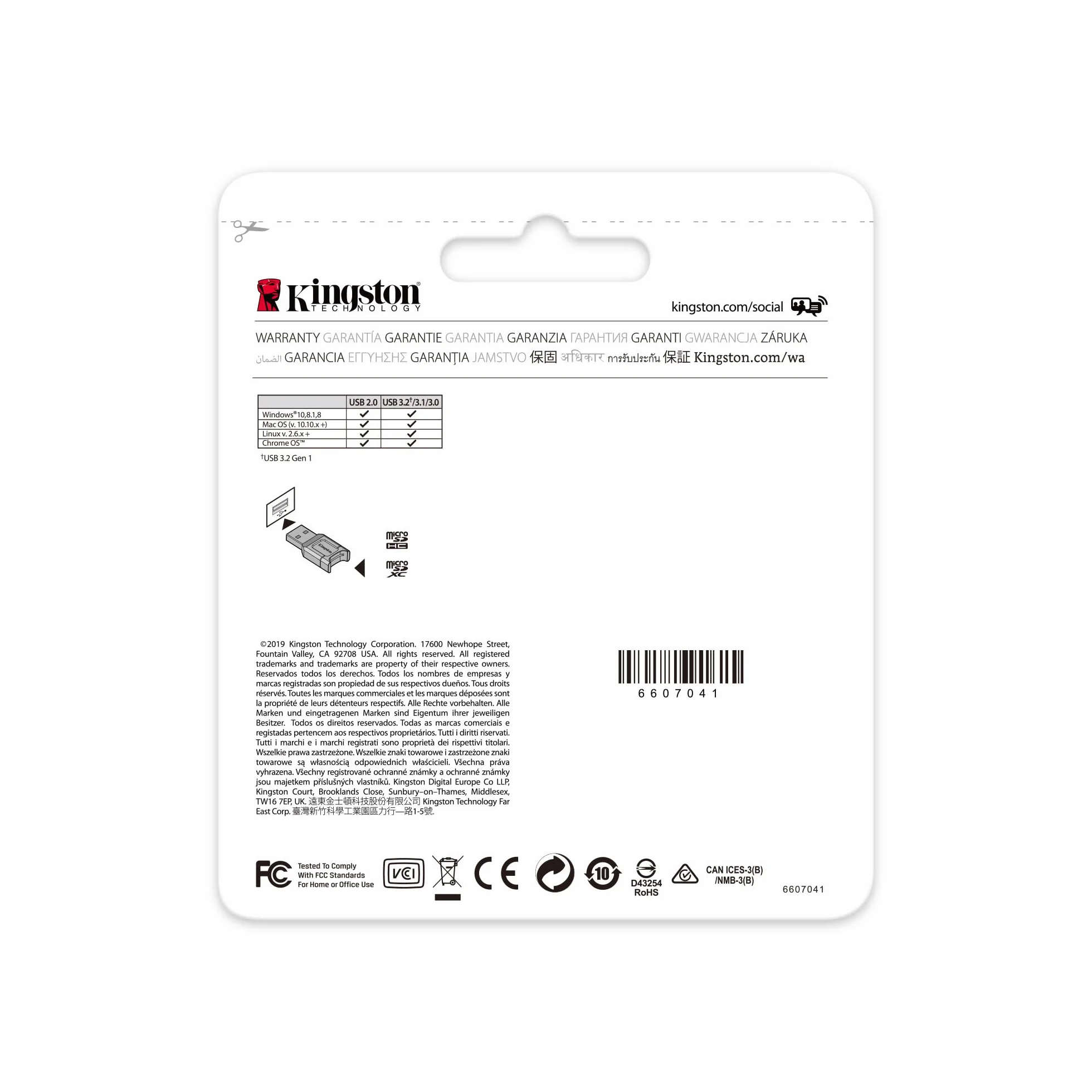 Kingston MobileLite Plus (MLPM) czytnik kart microSD USB 3.1 microSDHC/SDXC UHS-II