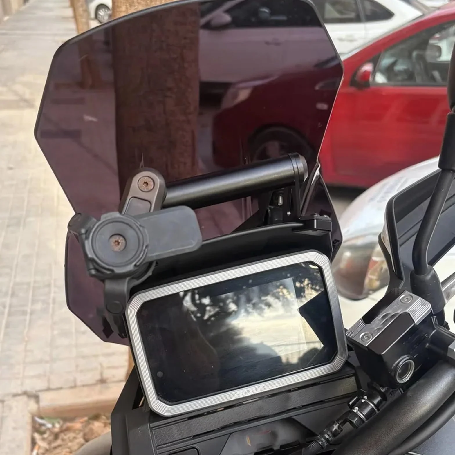 Uchwyt do nawigacji GPS Akcesoria motocyklowe, uchwyt na telefon, wspornik do montażu na płycie nawigacji GPS, pasujący do HONDA ADV350 2025