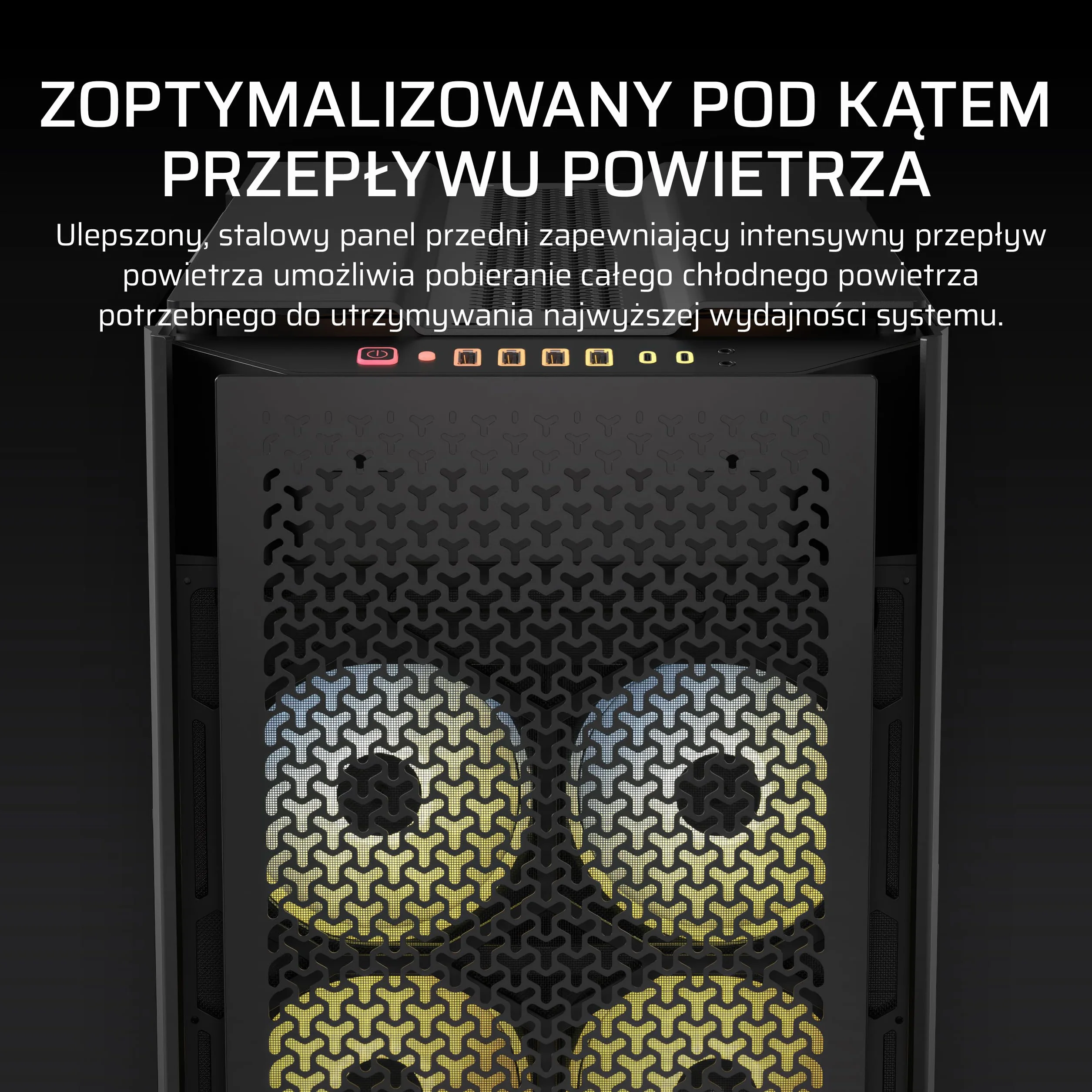 CORSAIR 9000D RGB AIRFLOW Super Full-Tower Obudowa Komputera – Przestronne Wnętrze – Mocowanie Wentylatorów InfiniRail™ – W Zestawie Koncentrator Systemowy iCUE LINK – Bez Wentylatorów – Czarny