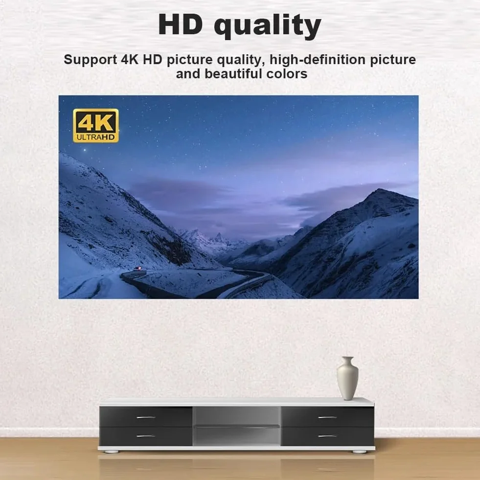 Przenośny Ekran Projektora Tkanina projektora 4k HD Składana tkanina projektora 16/9 Kino domowe Kurtyna ekranowa projekcji anty-światła Ekrany projekcyjne