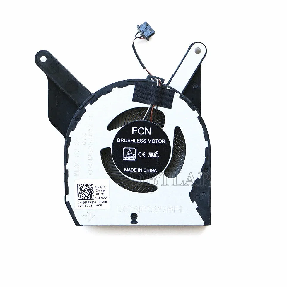 Wentylator Kompatybilny z Dell Latitude 5400 Wentylator chłodzący CPU DFS5K12304363Q 0MXH2W MXH2W DC28000MRFL