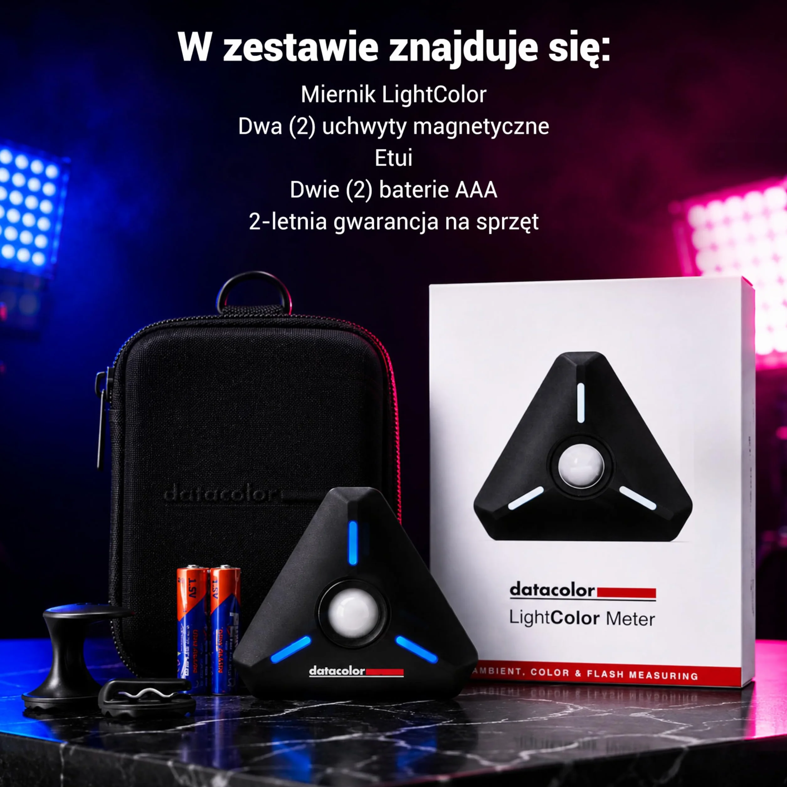 Datacolor LightColor Meter - Miernik światła i temperatury barw z obsługą Bluetooth do zdjęć, wideo i kina - Stałe przesyłanie danych w czasie rzeczywistym - przenośny, kompaktowy, odporny na upadki