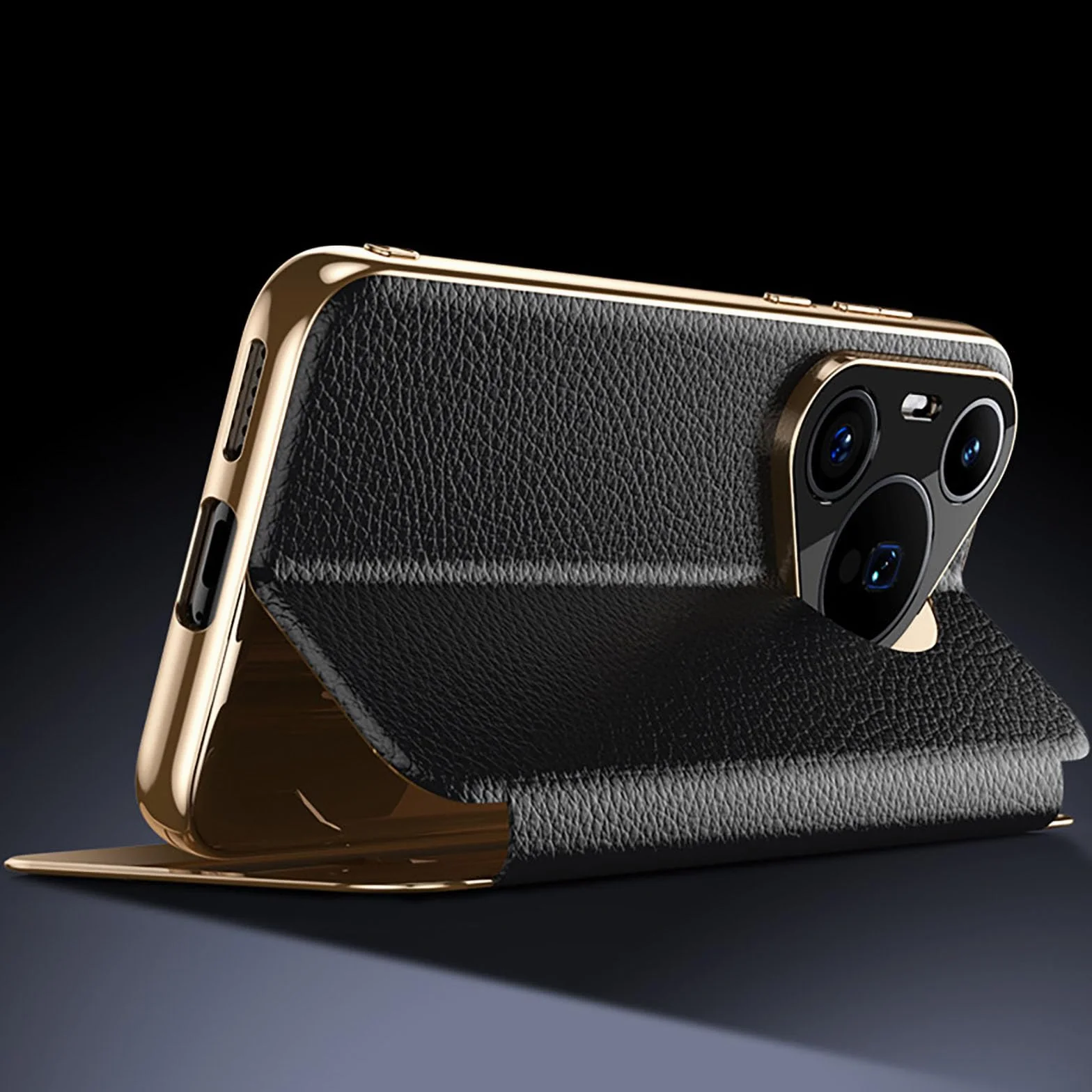Etui z klapką do Huawei Pura 90 Pro Max/90 Pro/90, magnetyczne etui ze skóry z inteligentnym oknem, pełnoklatkowe etui na telefon, białe, 90 Pro