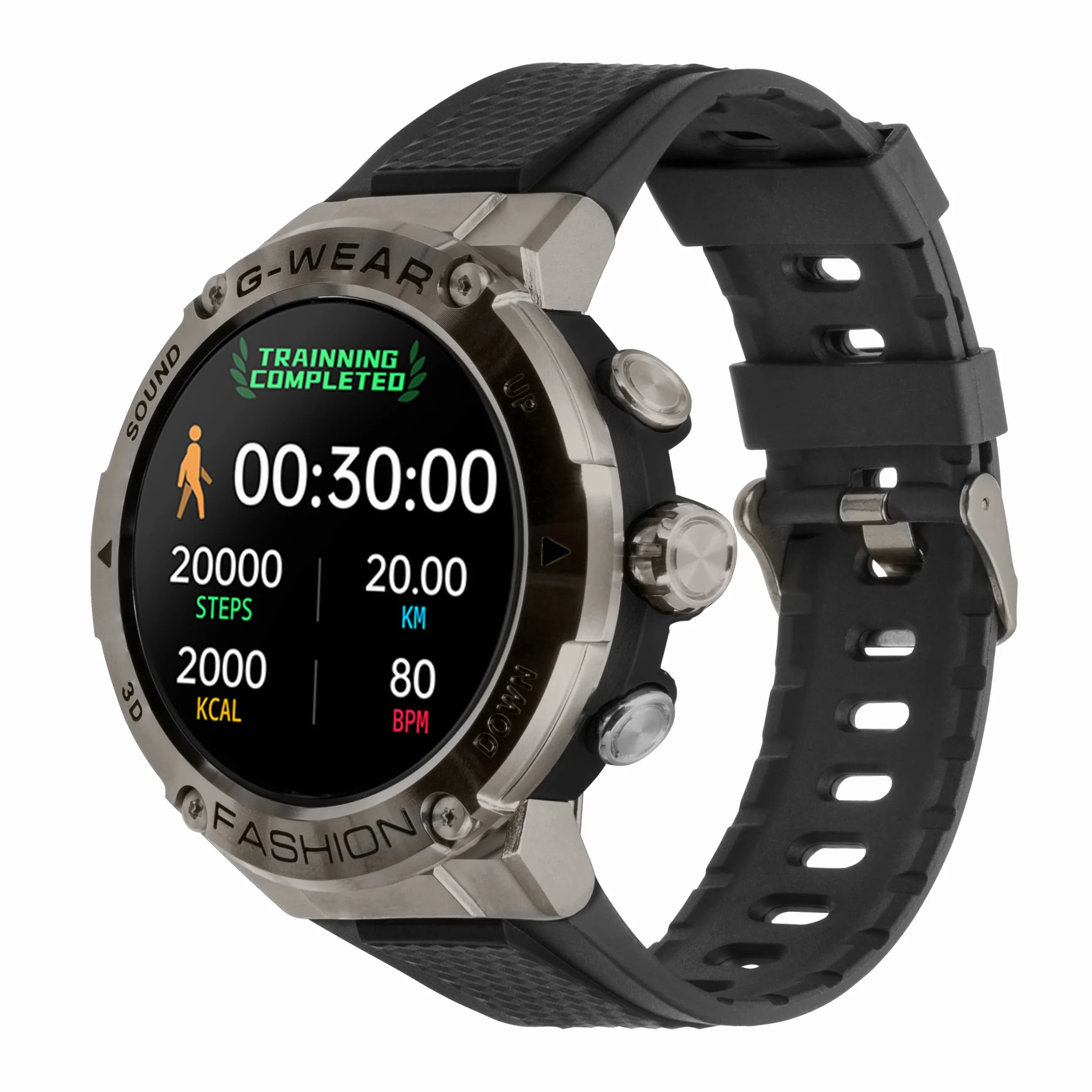 Watchmark G-Wear Smartwatch, Czarny, 36 mm